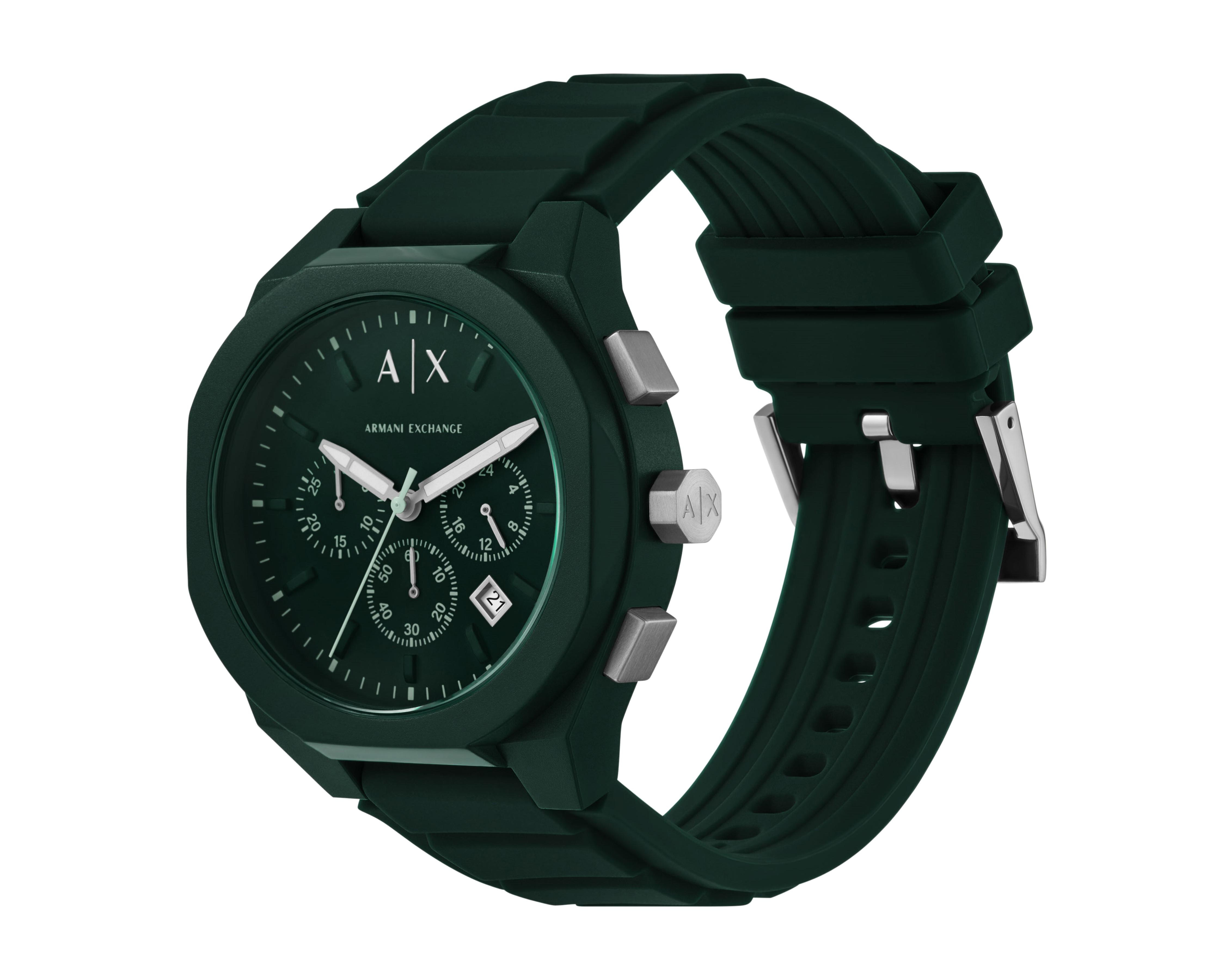 Foto 5 pulgar | Reloj para Hombre Armani Exchange Verde Ax4163