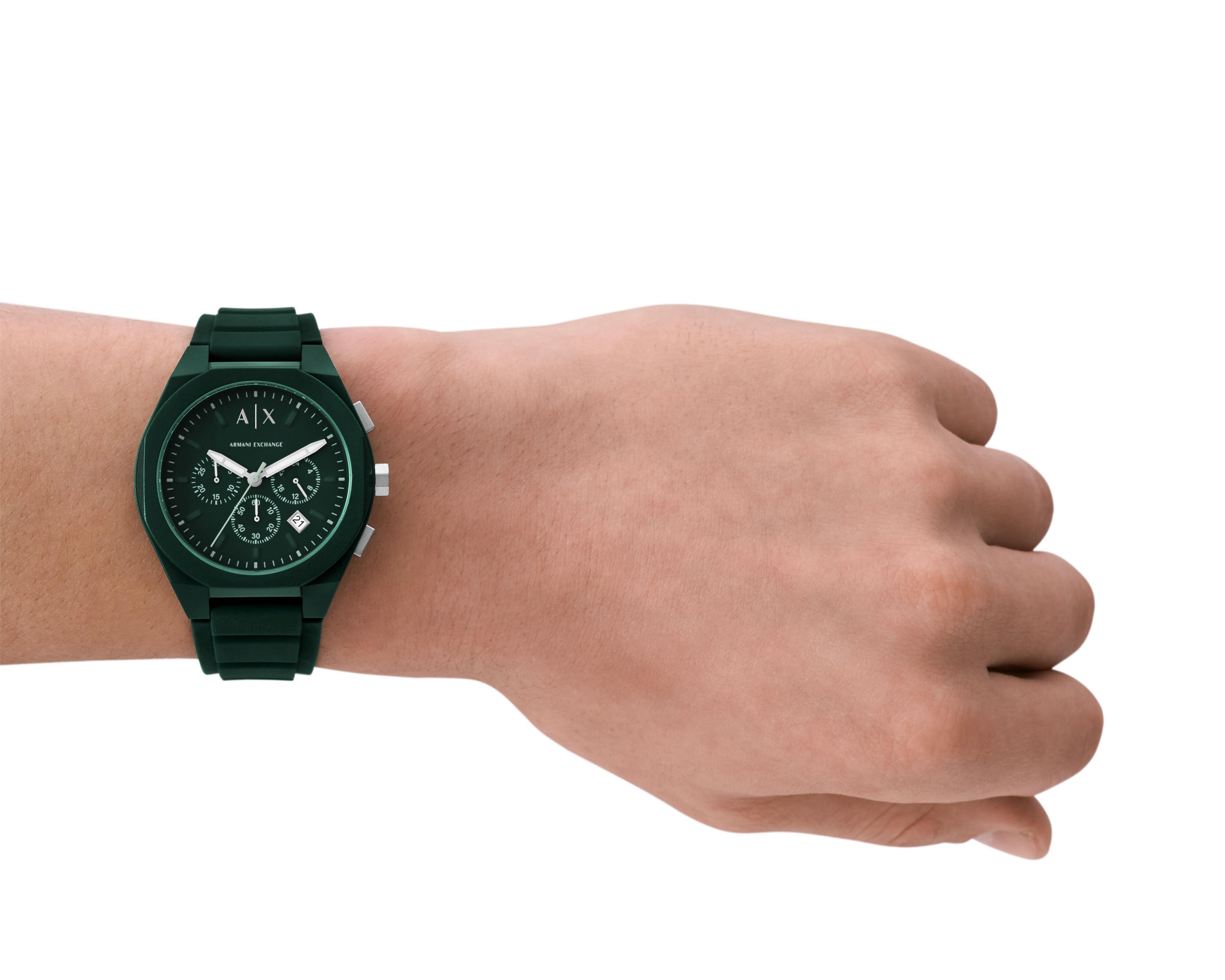 Foto 7 pulgar | Reloj para Hombre Armani Exchange Verde Ax4163