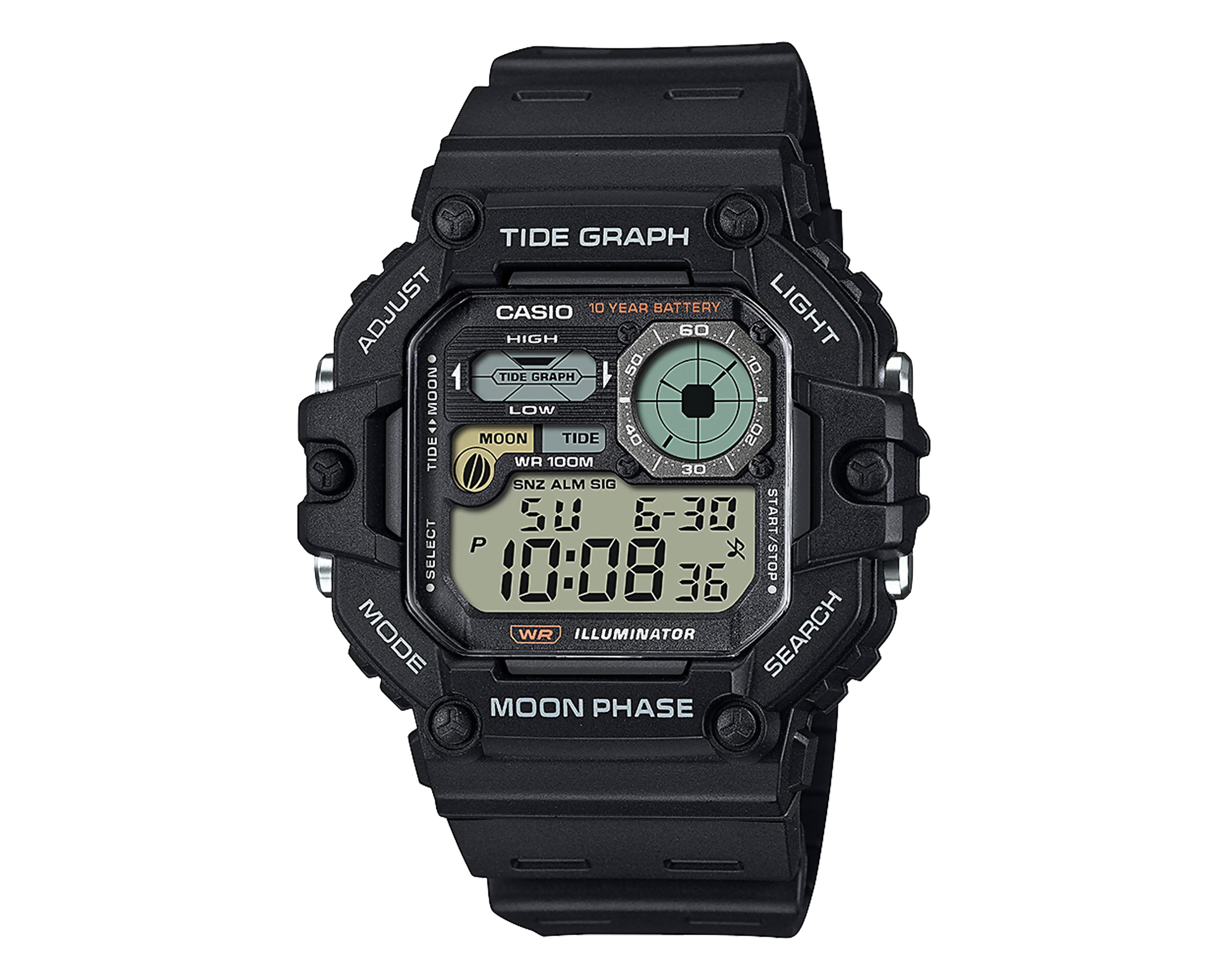 Foto 2 pulgar | Reloj para Hombre Casio Negro WS-1700H-1AVCF