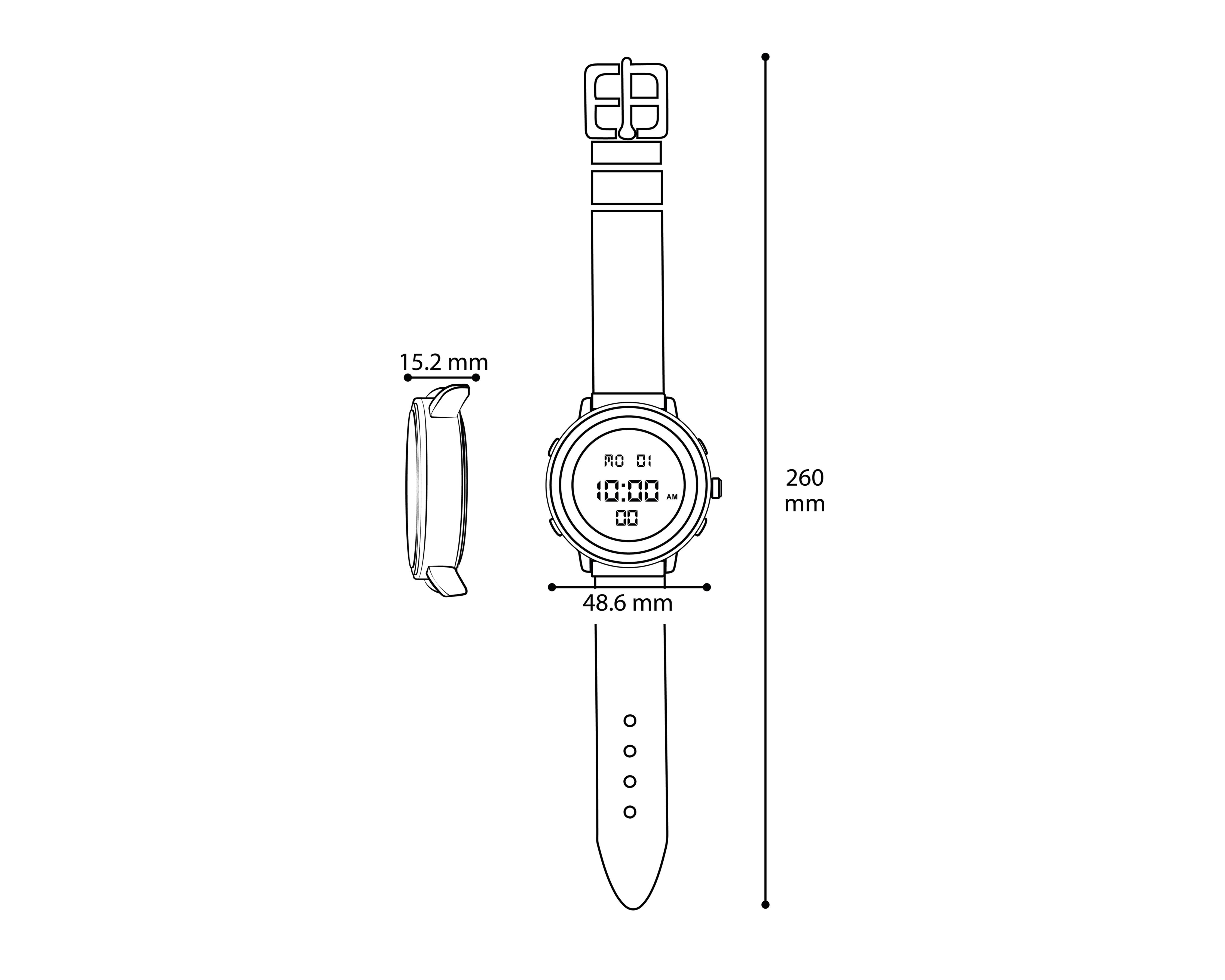 Foto 5 pulgar | Reloj para Hombre Casio Negro WS-1700H-1AVCF