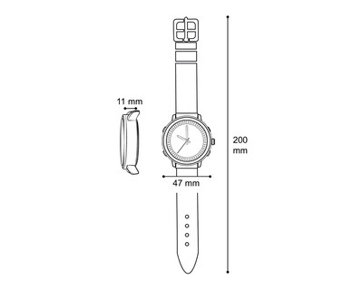Foto 7 | Reloj Refill para Hombre RFL-FMRE-DIG-24 Negro