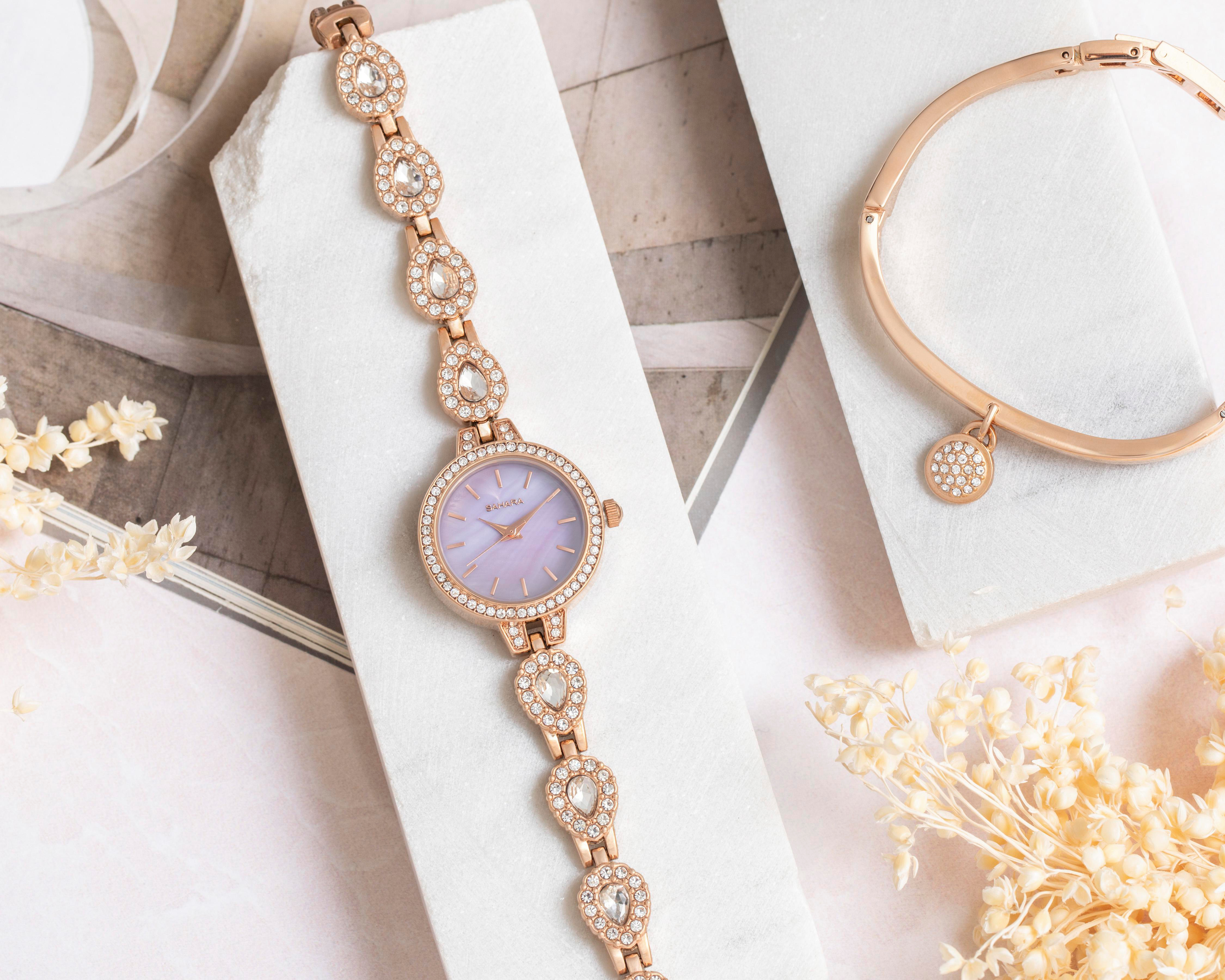 Foto 8 | Reloj Sahara para Mujer SHR-FMD-PURPLE-24 con 1 Accesorio