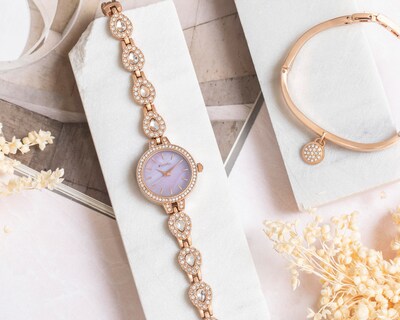 Foto 8 | Reloj Sahara para Mujer SHR-FMD-PURPLE-24 con 1 Accesorio