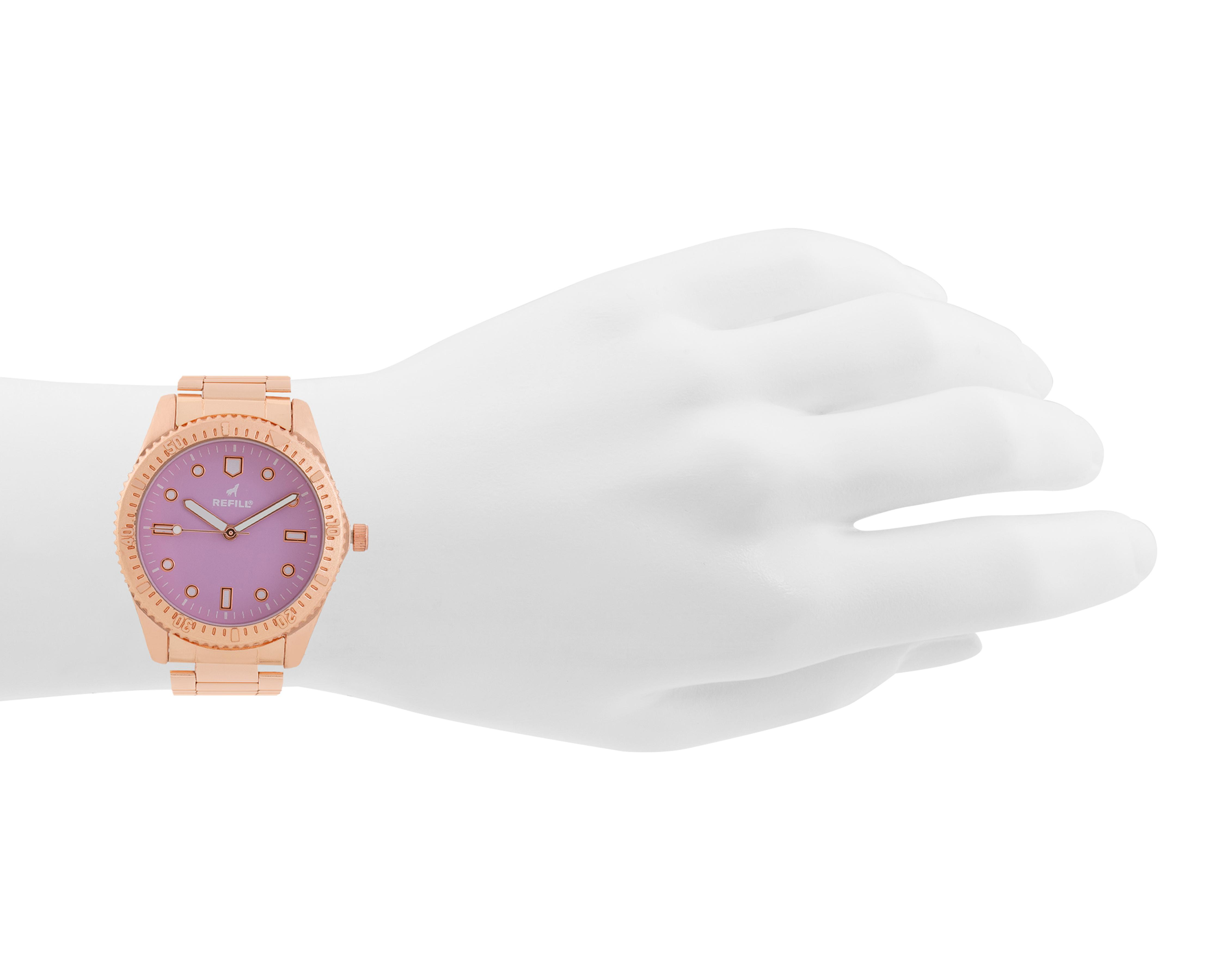 Foto 6 pulgar | Reloj para Mujer Refill Dorado RFL-D-70RG-24