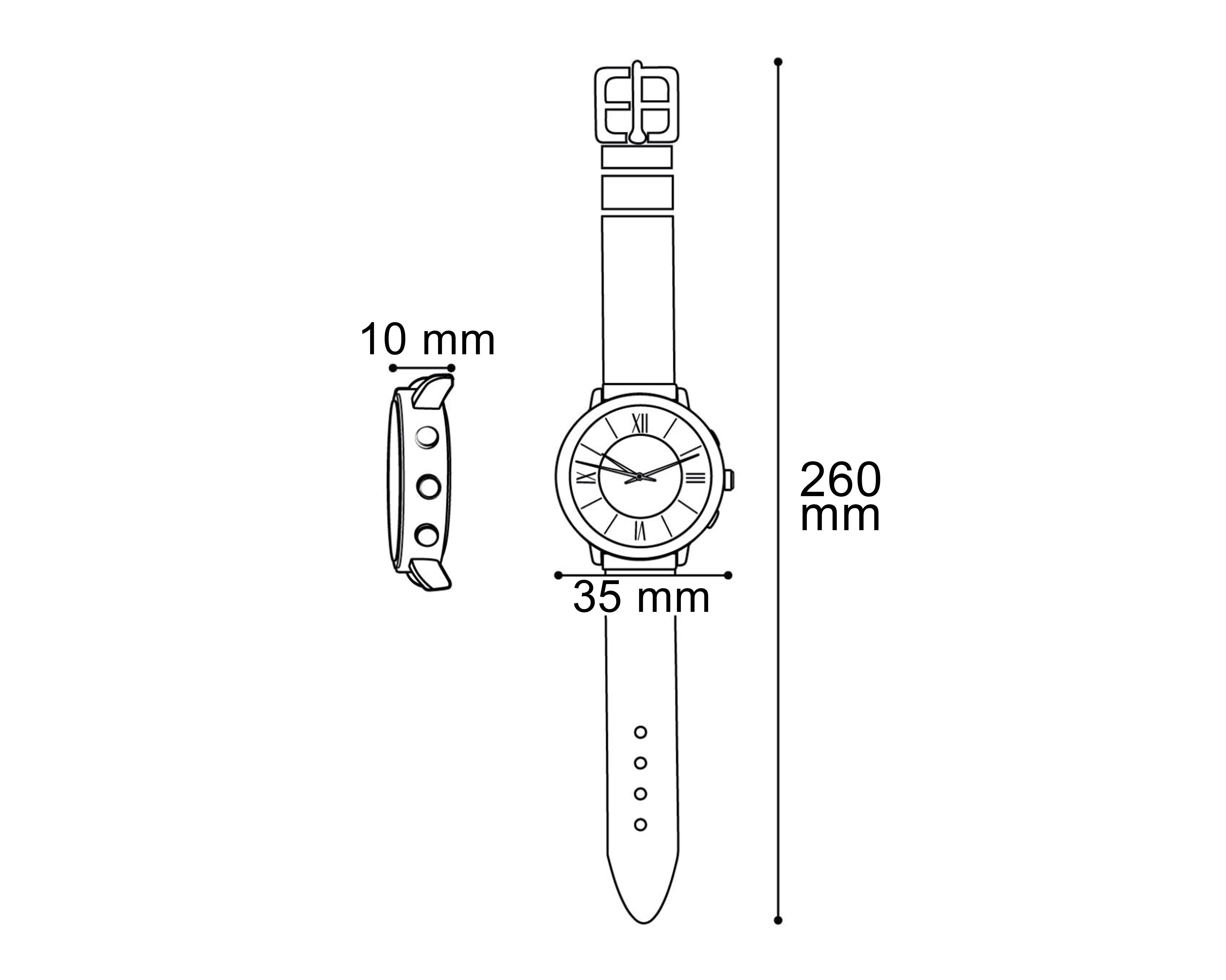 Foto 7 pulgar | Reloj para Mujer Refill Dorado RFL-D-70RG-24