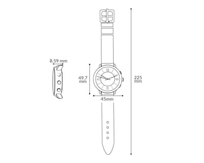 Foto 6 | Reloj Strona para Hombre STN-C-58YG-24 Café