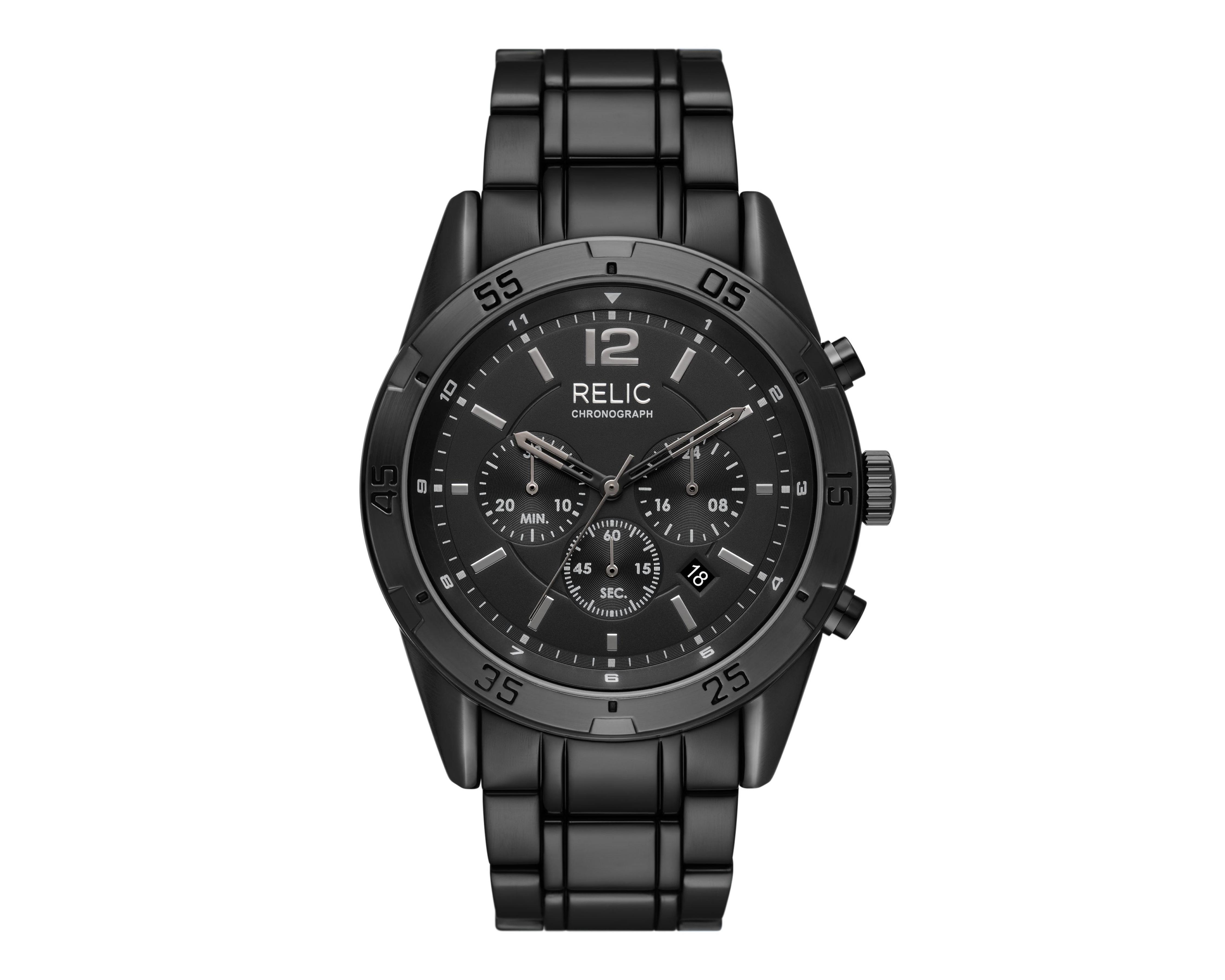 Foto 2 pulgar | Reloj para Hombre Relic Negro ZR16030