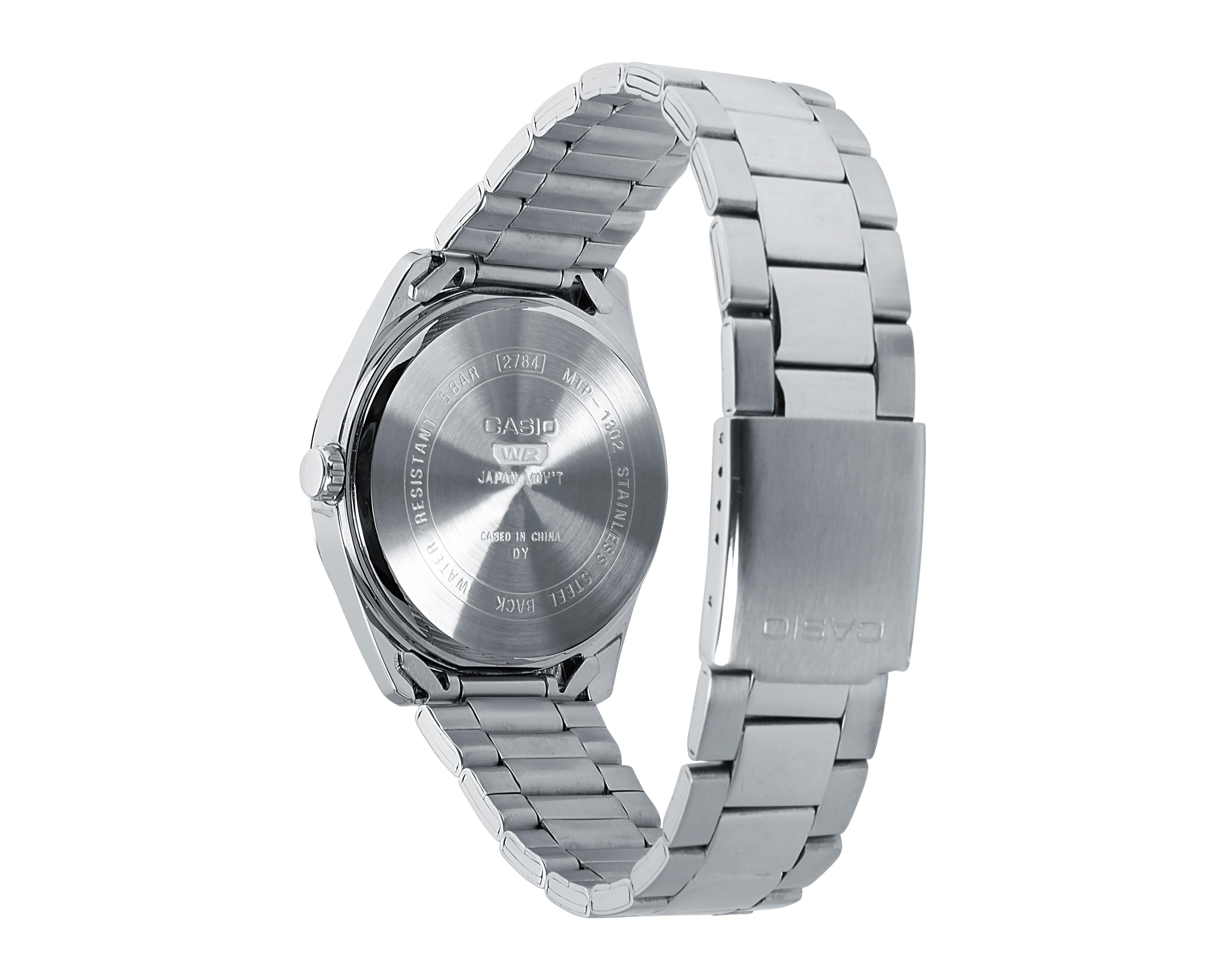 Foto 4 pulgar | Reloj para Hombre Casio Plateado MTP-1302D-2AVVT