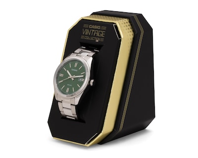 Foto 5 | Reloj para Hombre Casio Plateado MTP-1302D-3AVVT