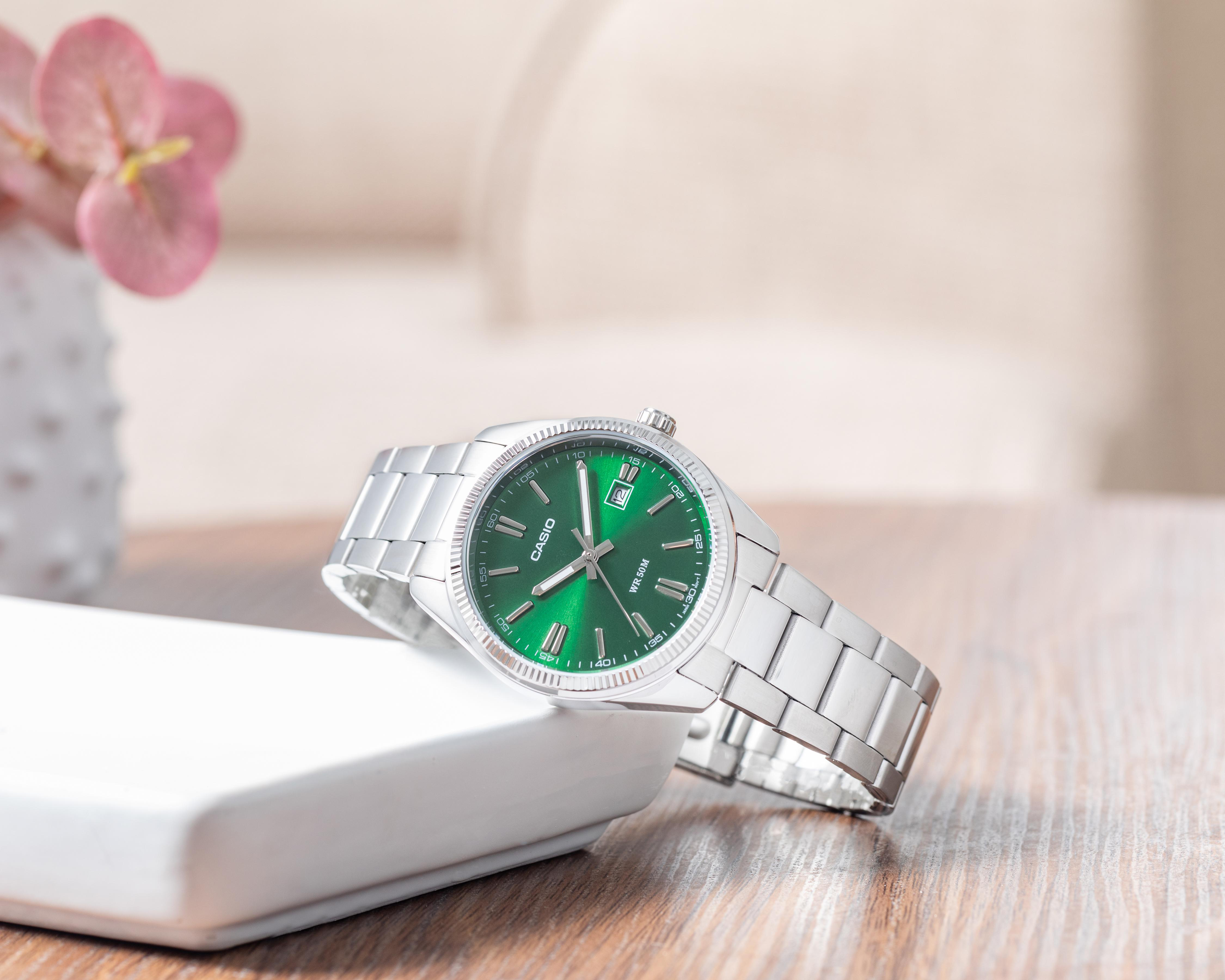 Foto 6 | Reloj para Hombre Casio Plateado MTP-1302D-3AVVT