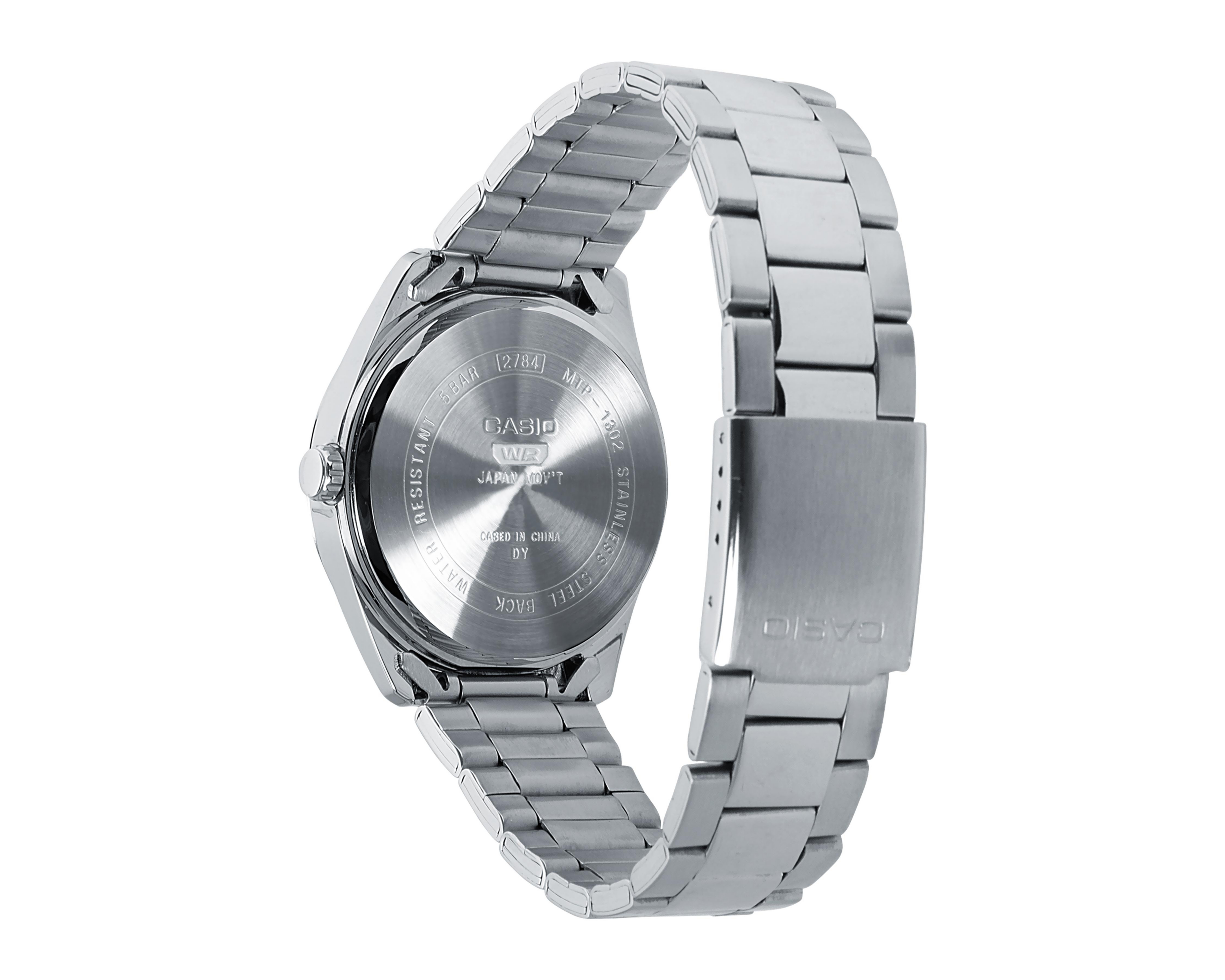 Foto 4 pulgar | Reloj para Hombre Casio Plateado MTP-1302D-9AVVT