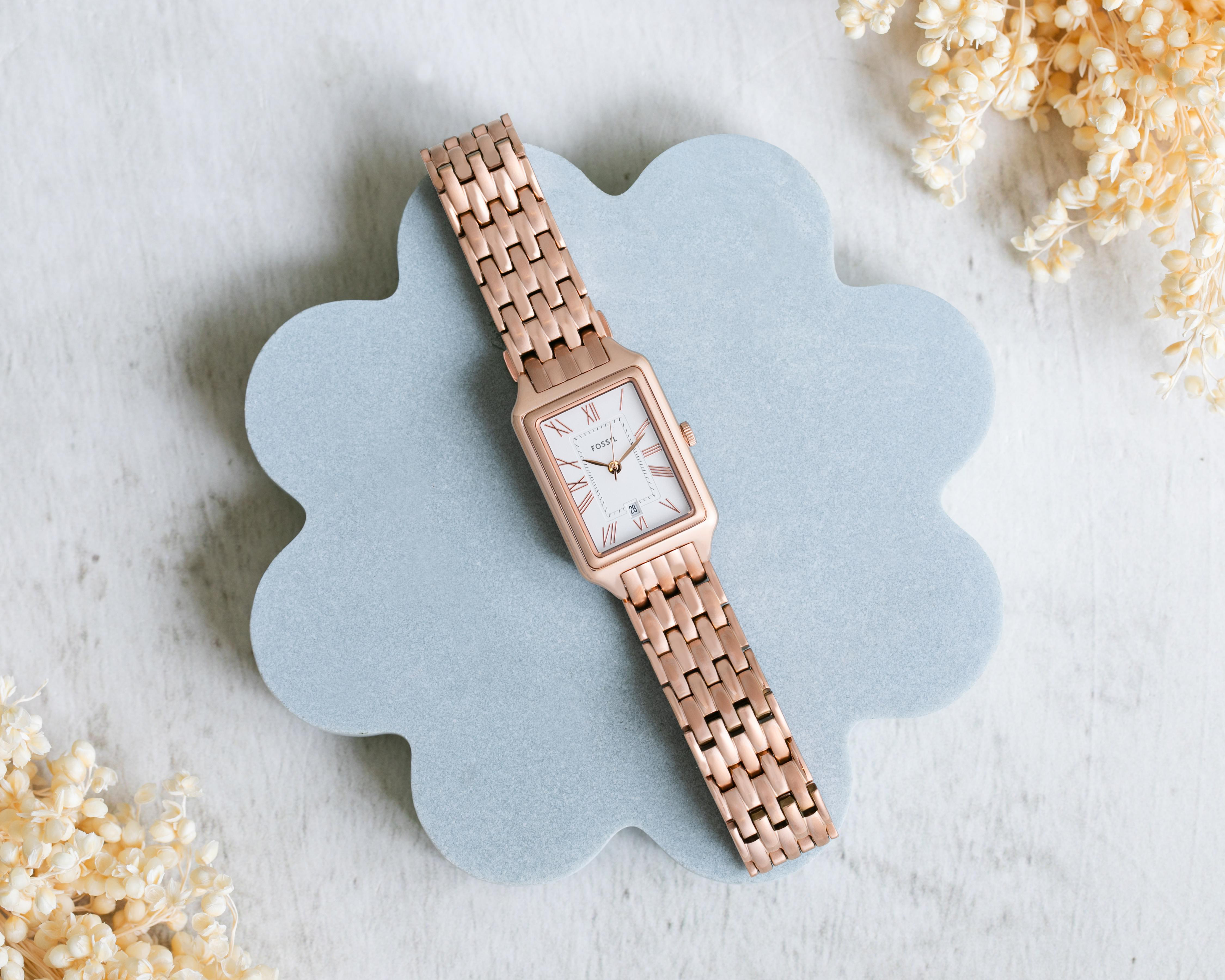 Foto 7 pulgar | Reloj para Mujer Fossil Oro Rosa ES5271