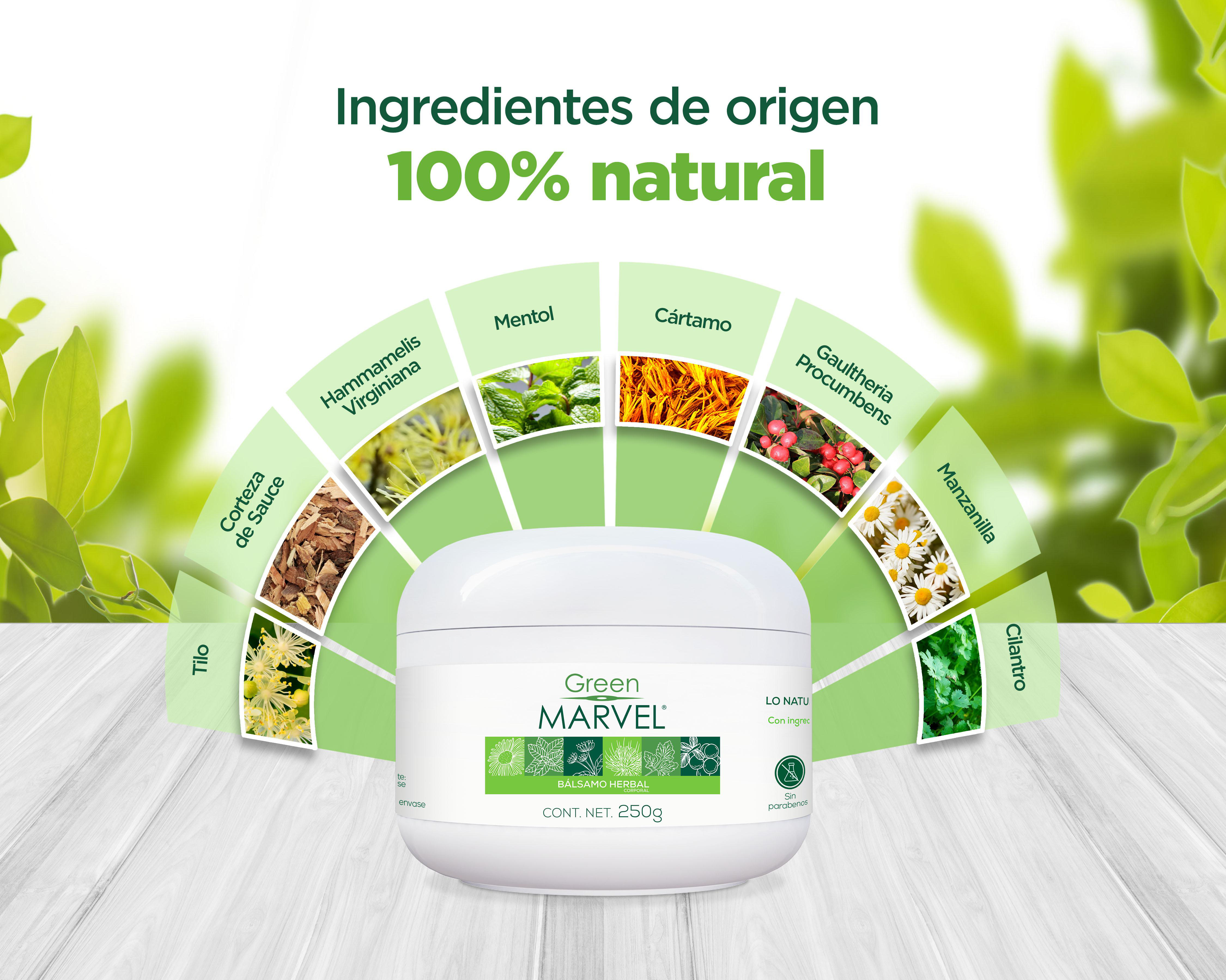 Foto 6 pulgar | Bálsamo Herbal Corporal Inova Green Marvel 250 g