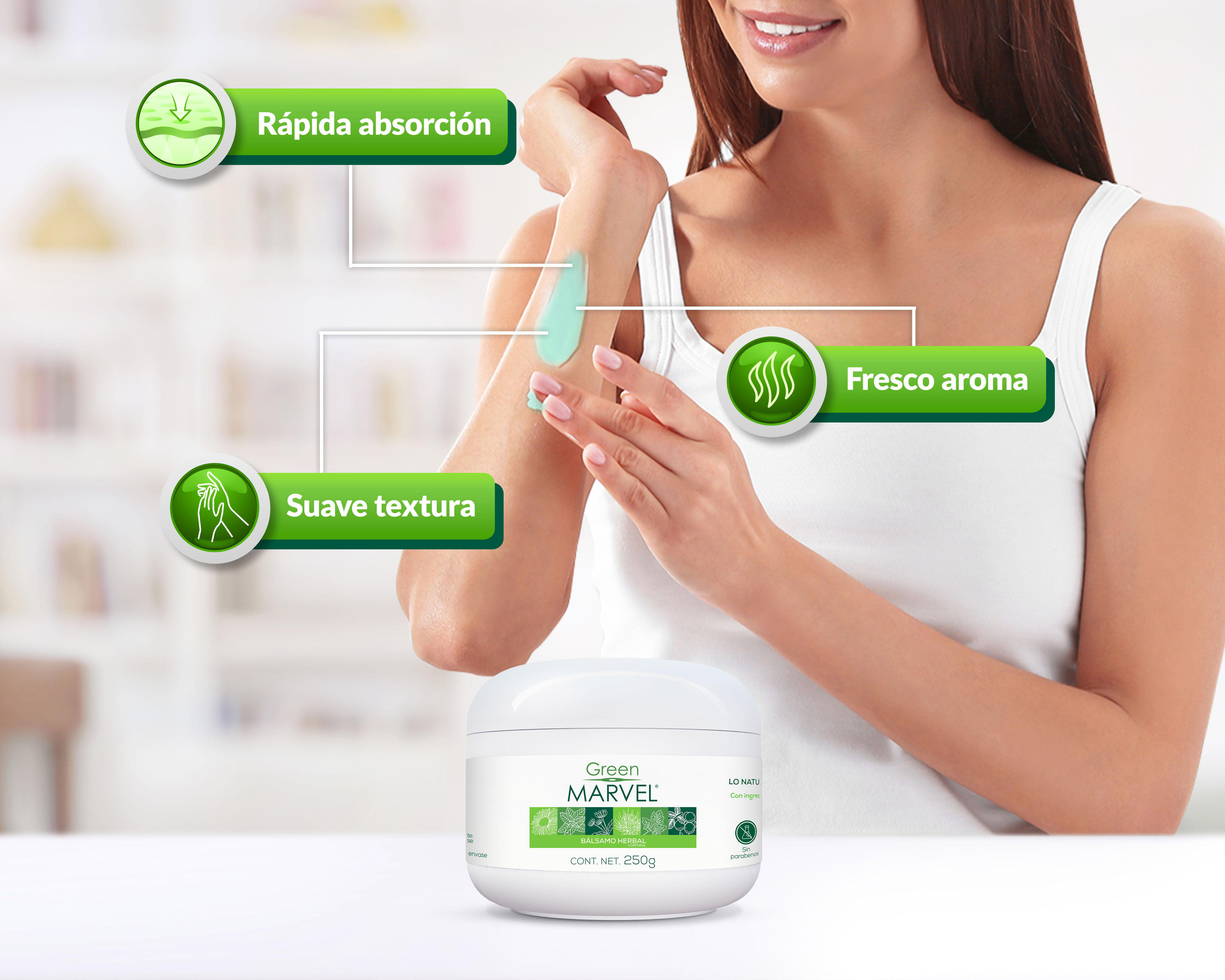 Foto 7 | Bálsamo Herbal Corporal Inova Green Marvel 250 g
