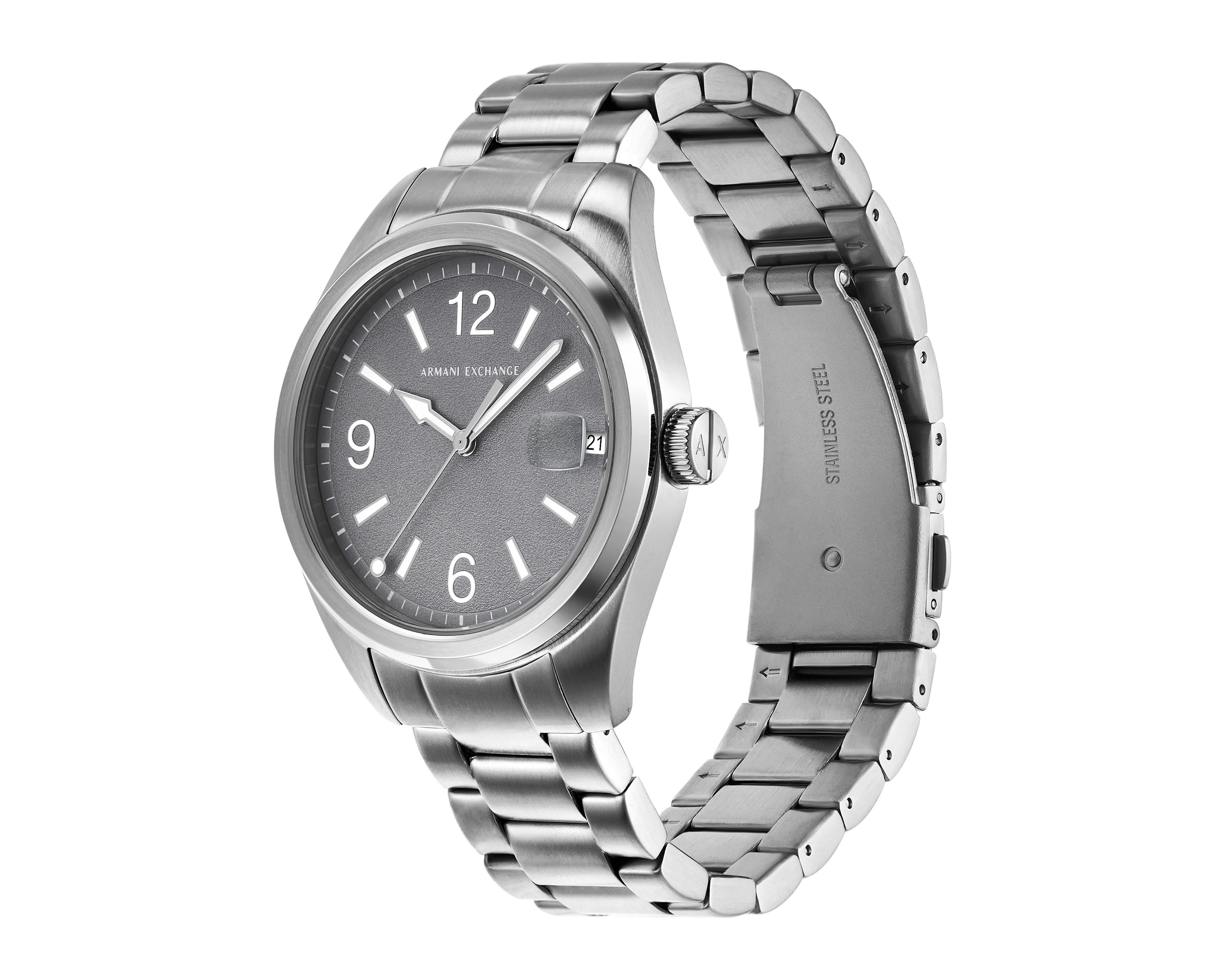 Foto 5 pulgar | Reloj para Hombre Armani Exchange Plateado Kilian