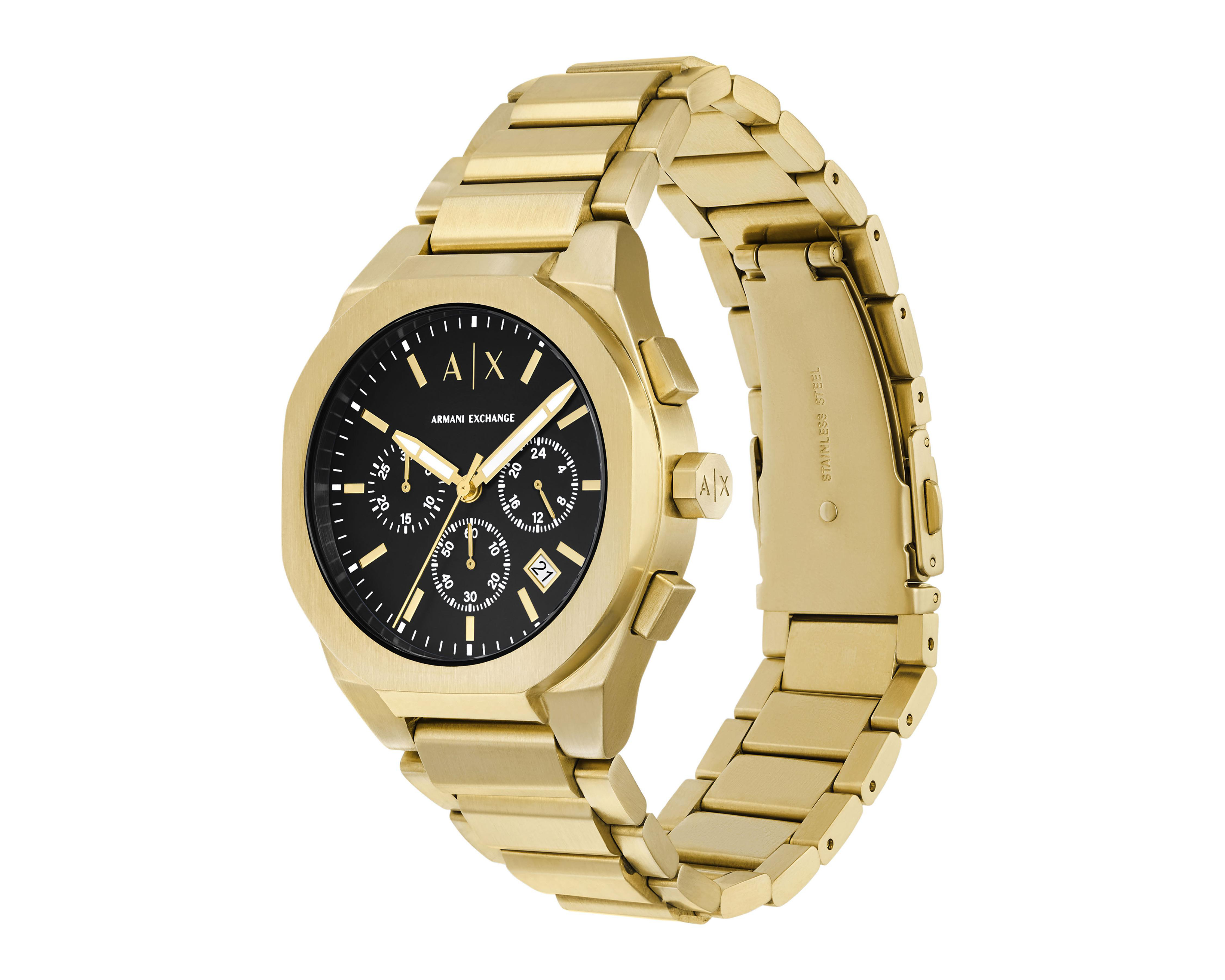 Foto 4 | Reloj para Hombre Armani Exchange Dorado Rafael