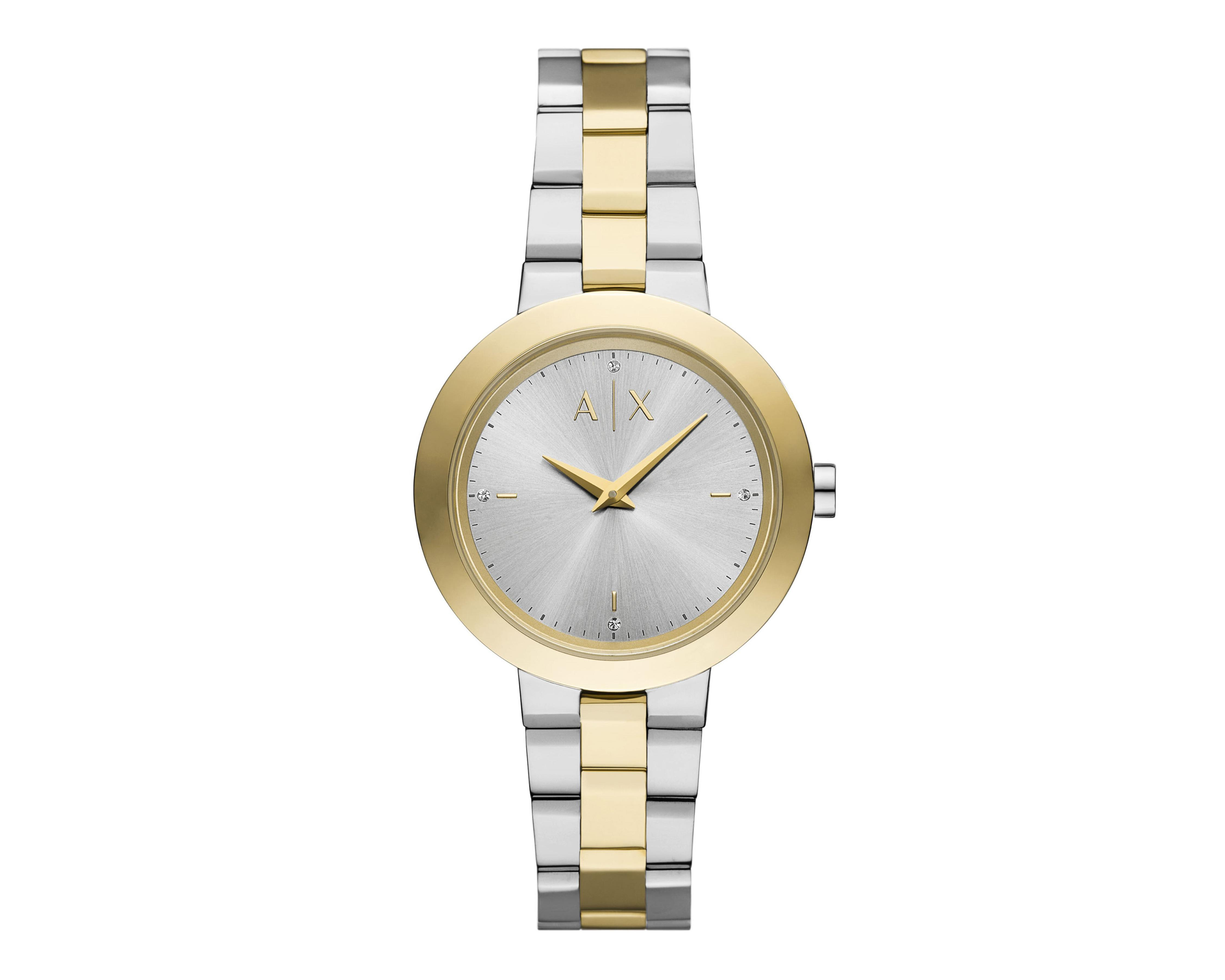 Reloj para Mujer Armani Exchange Dorado y Plateado Jackie $3,349