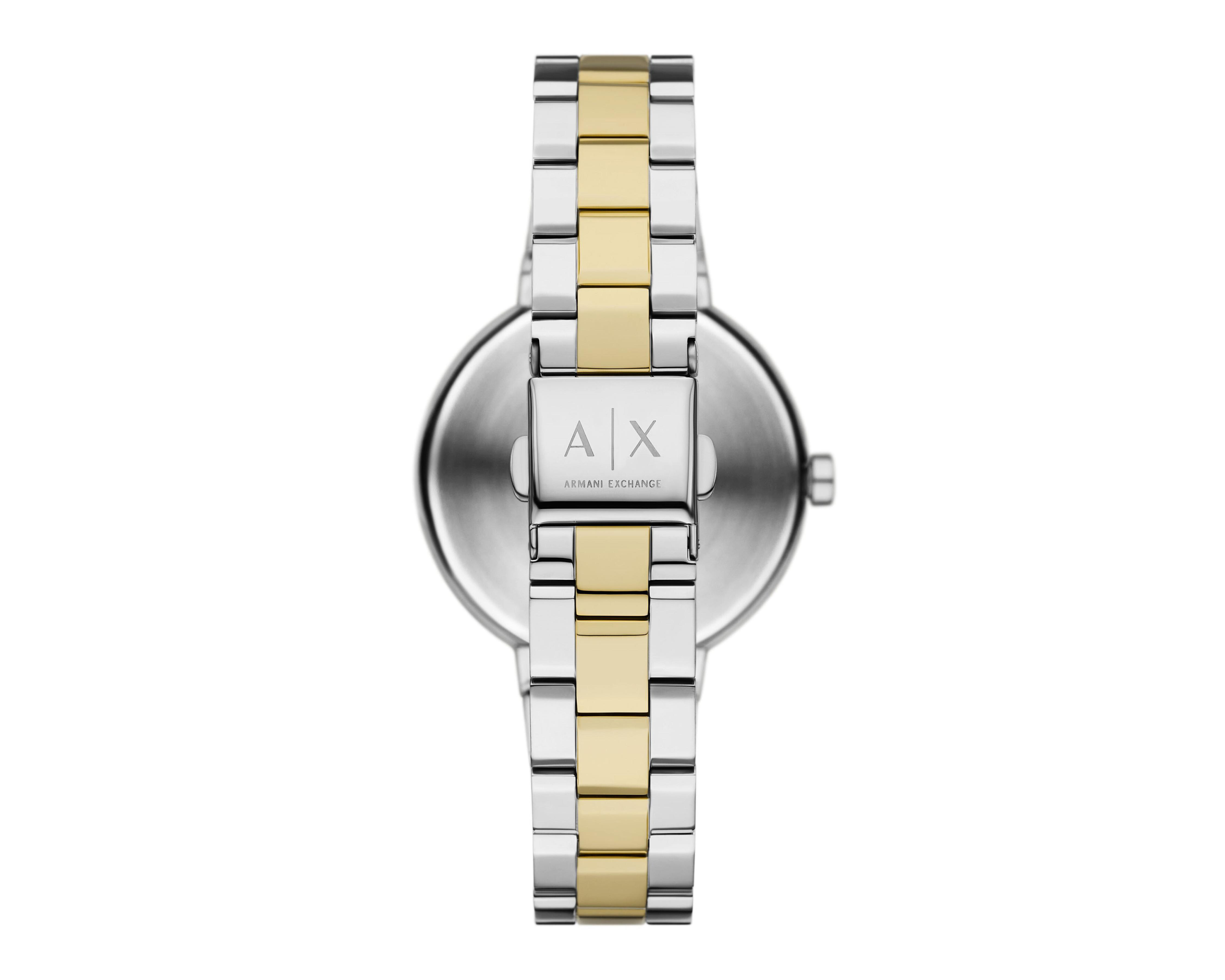 Foto 4 pulgar | Reloj para Mujer Armani Exchange Dorado y Plateado Jackie