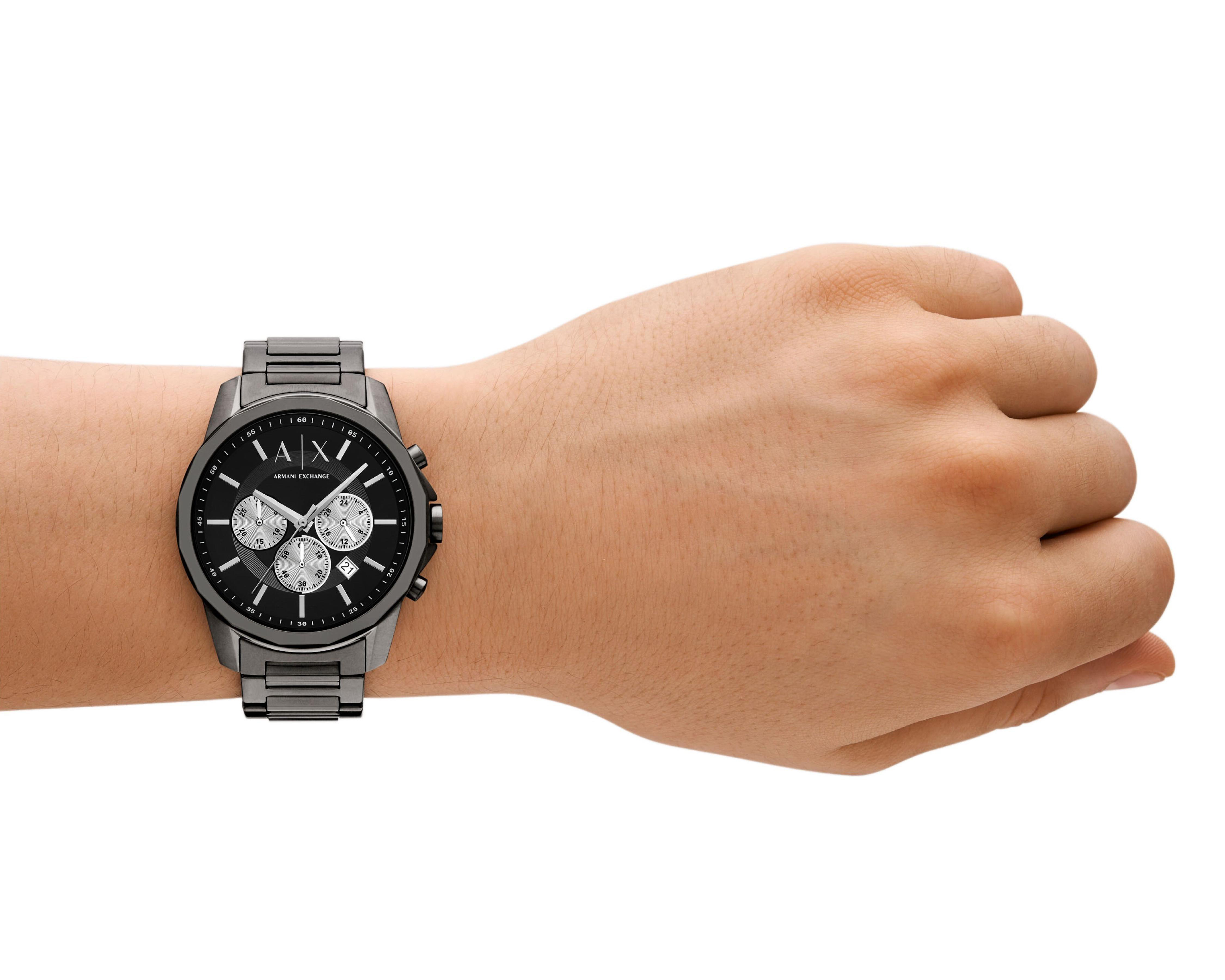 Foto 6 pulgar | Reloj para Hombre Armani Exchange Gunmetal Banks