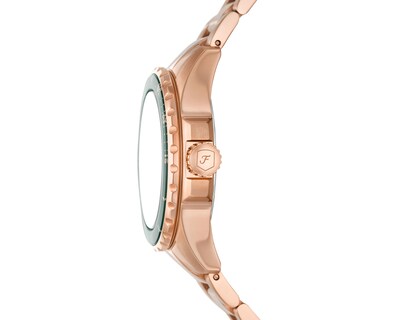 Foto 2 | Reloj para Mujer Fossil Oro Rosa ES5371