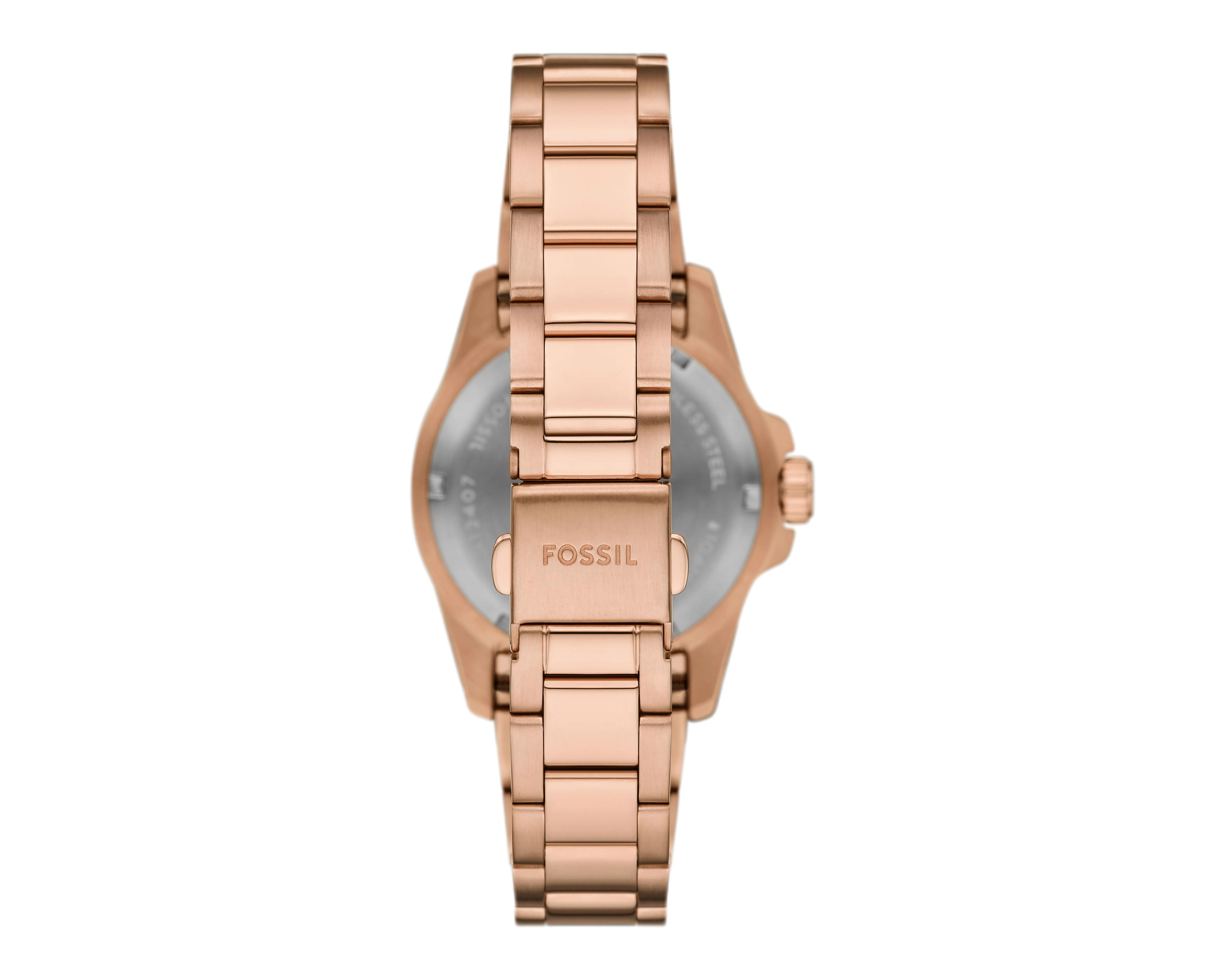 Foto 4 pulgar | Reloj para Mujer Fossil Oro Rosa ES5371