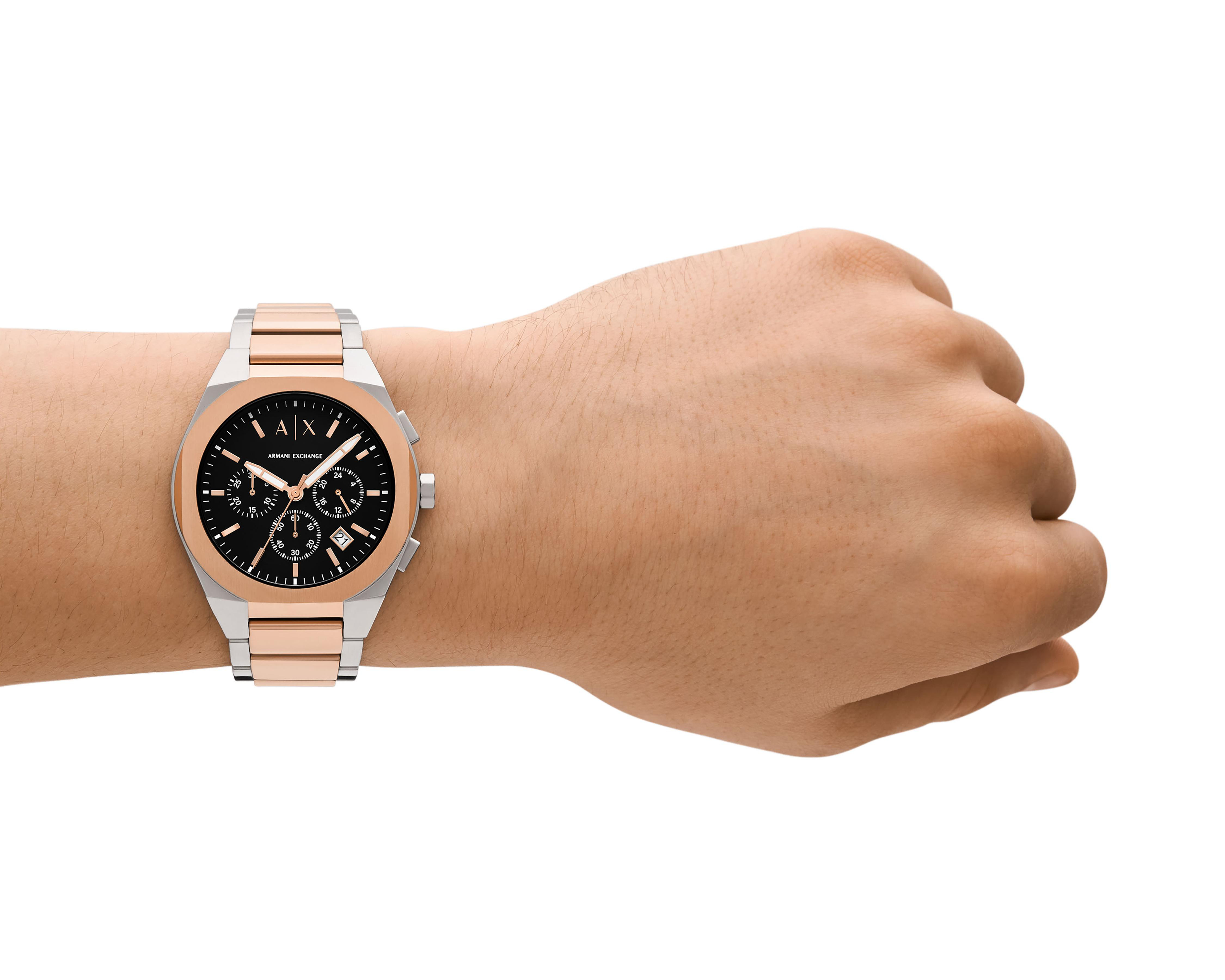 Foto 6 pulgar | Reloj para Hombre Armani Exchange Rose Gold y Plateado Rafael