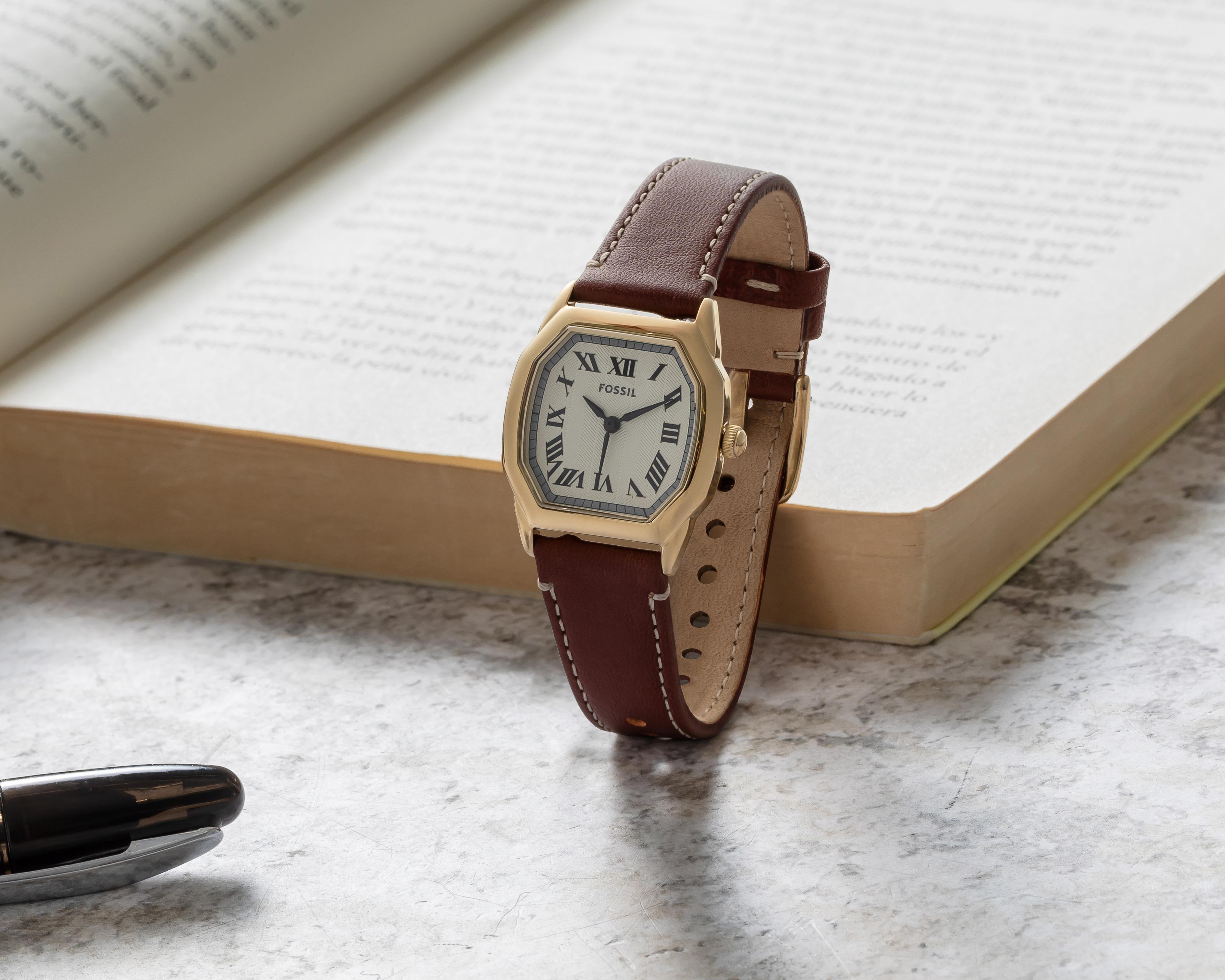 Foto 6 | Reloj para Mujer Fossil Marrón ES5364