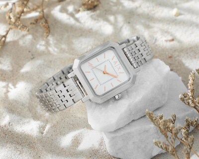 Foto 6 | Reloj para Mujer Armani Exchange Plateado Leila