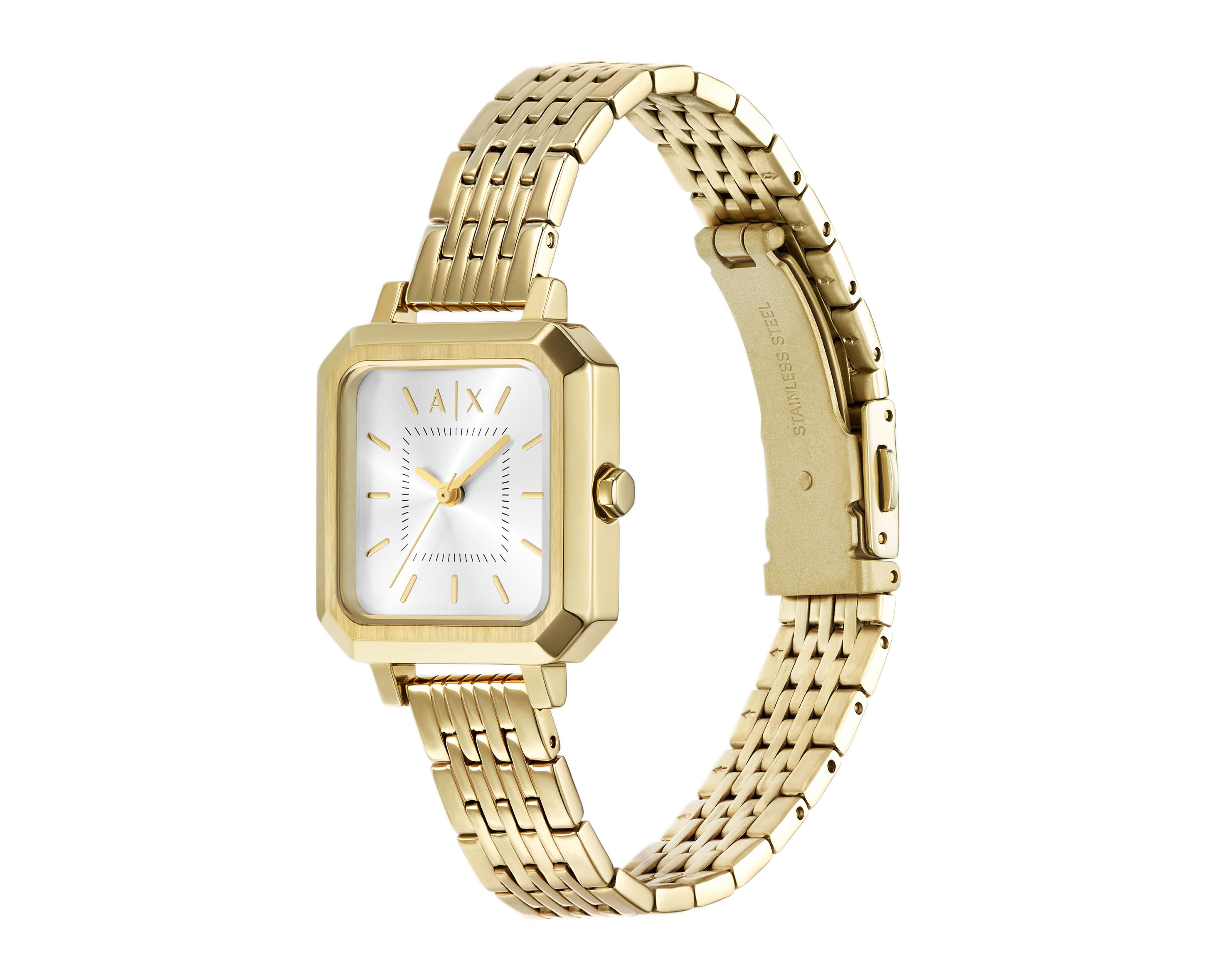 Foto 5 pulgar | Reloj para Mujer Armani Exchange Dorado Leila