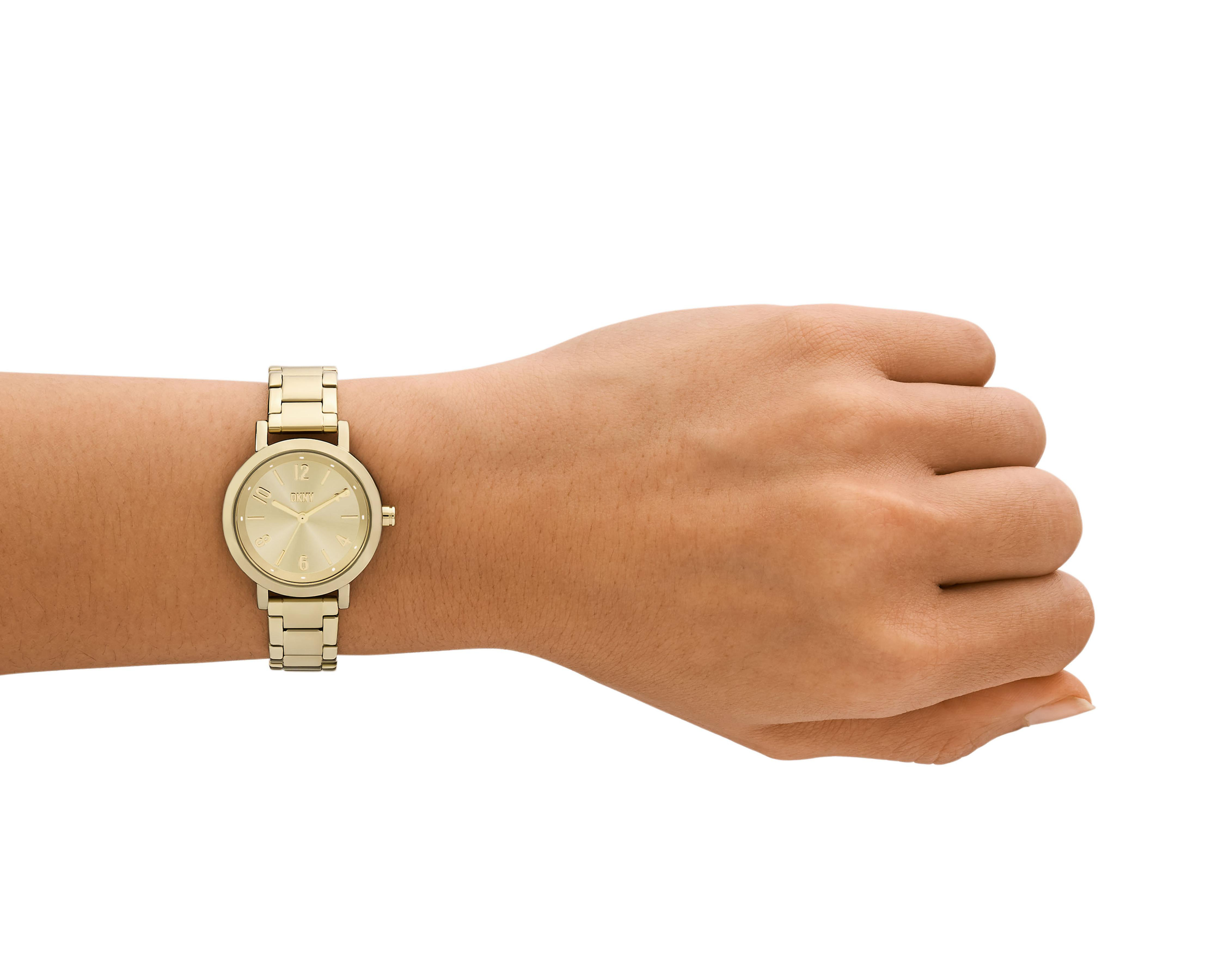 Foto 5 pulgar | Reloj para Mujer DKNY Dorado NY6694
