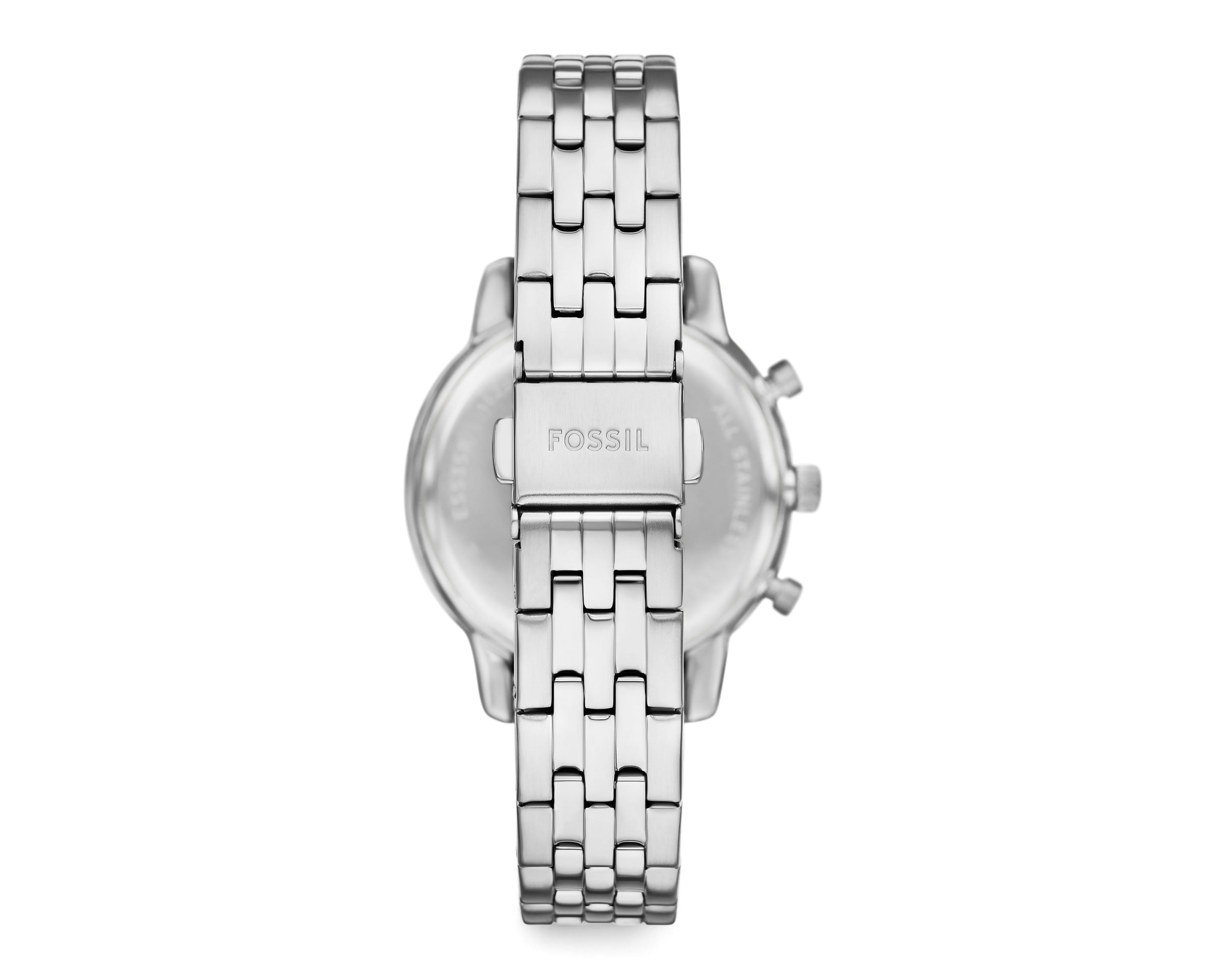 Foto 4 pulgar | Reloj para Mujer Fossil Plateado ES5357