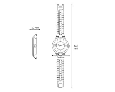 Foto 6 | Reloj para Mujer Fossil Dorado ES5358