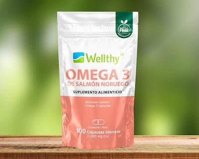 Foto 3 | Suplemento Alimenticio Wellthy Omega 3 de Salmón Noruego 100 Cápsulas