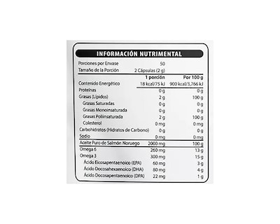 Foto 4 | Suplemento Alimenticio Wellthy Omega 3 de Salmón Noruego 100 Cápsulas