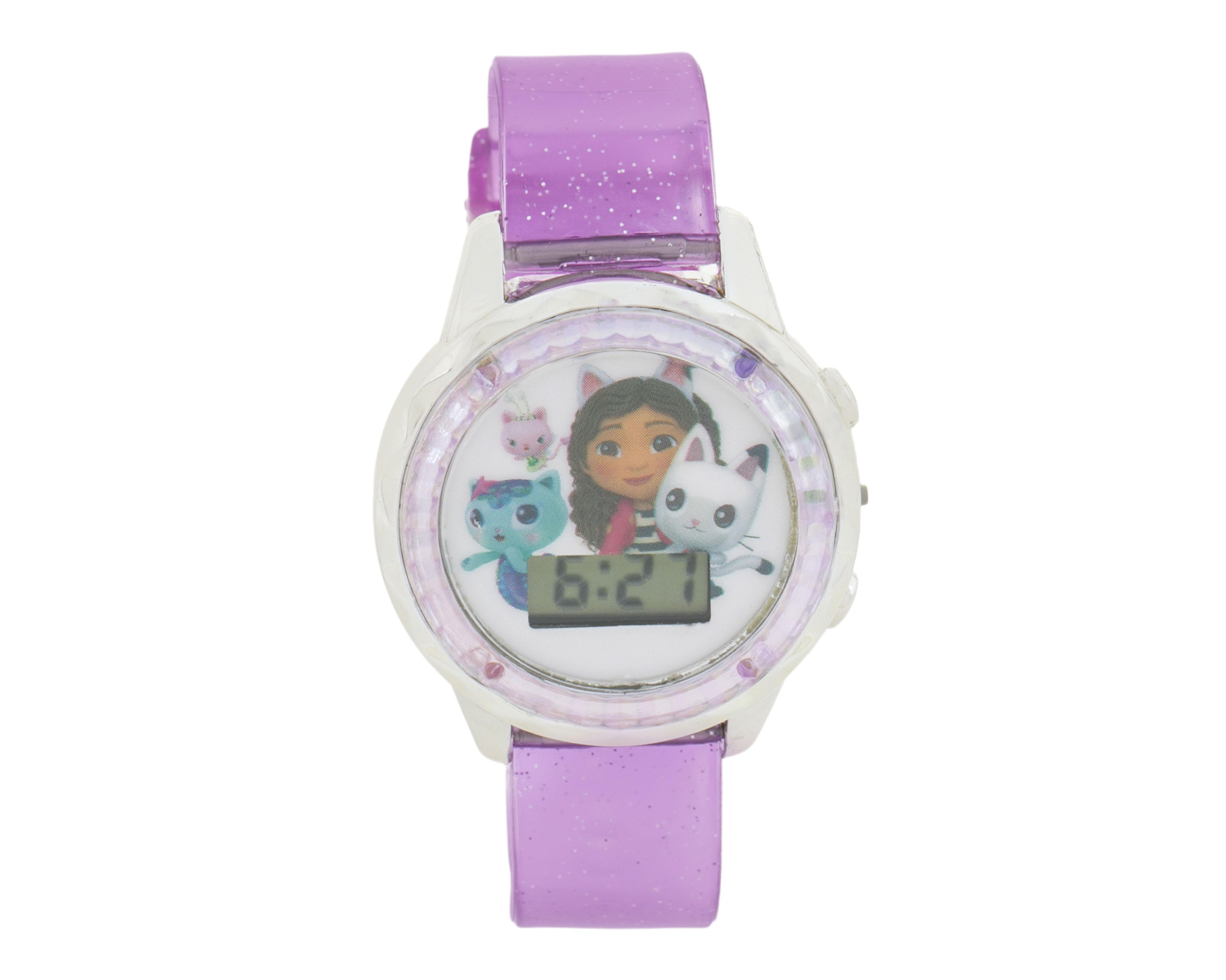 Foto 2 | Reloj para Niña Gabby´s Dollhouse Morado con Pulseras
