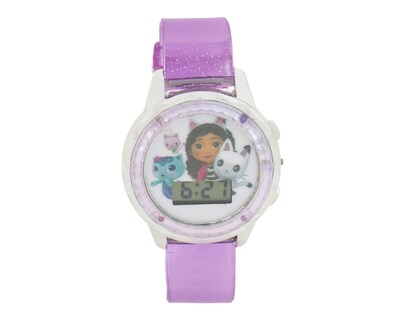 Foto 2 | Reloj para Niña Gabby´s Dollhouse Morado con Pulseras