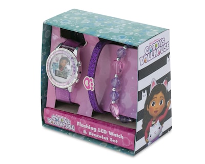 Foto 6 | Reloj para Niña Gabby´s Dollhouse Morado con Pulseras