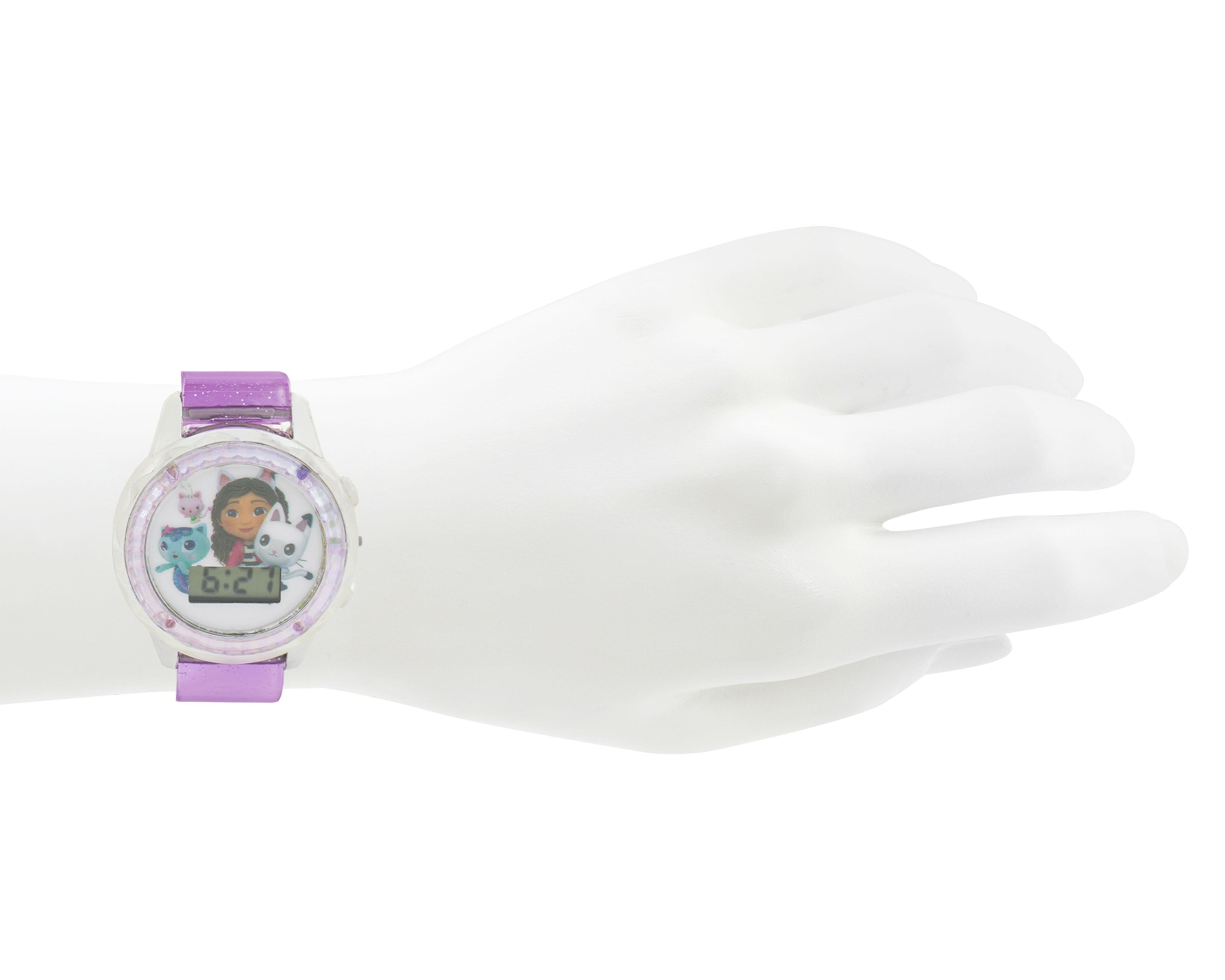 Foto 8 pulgar | Reloj para Niña Gabby´s Dollhouse Morado con Pulseras