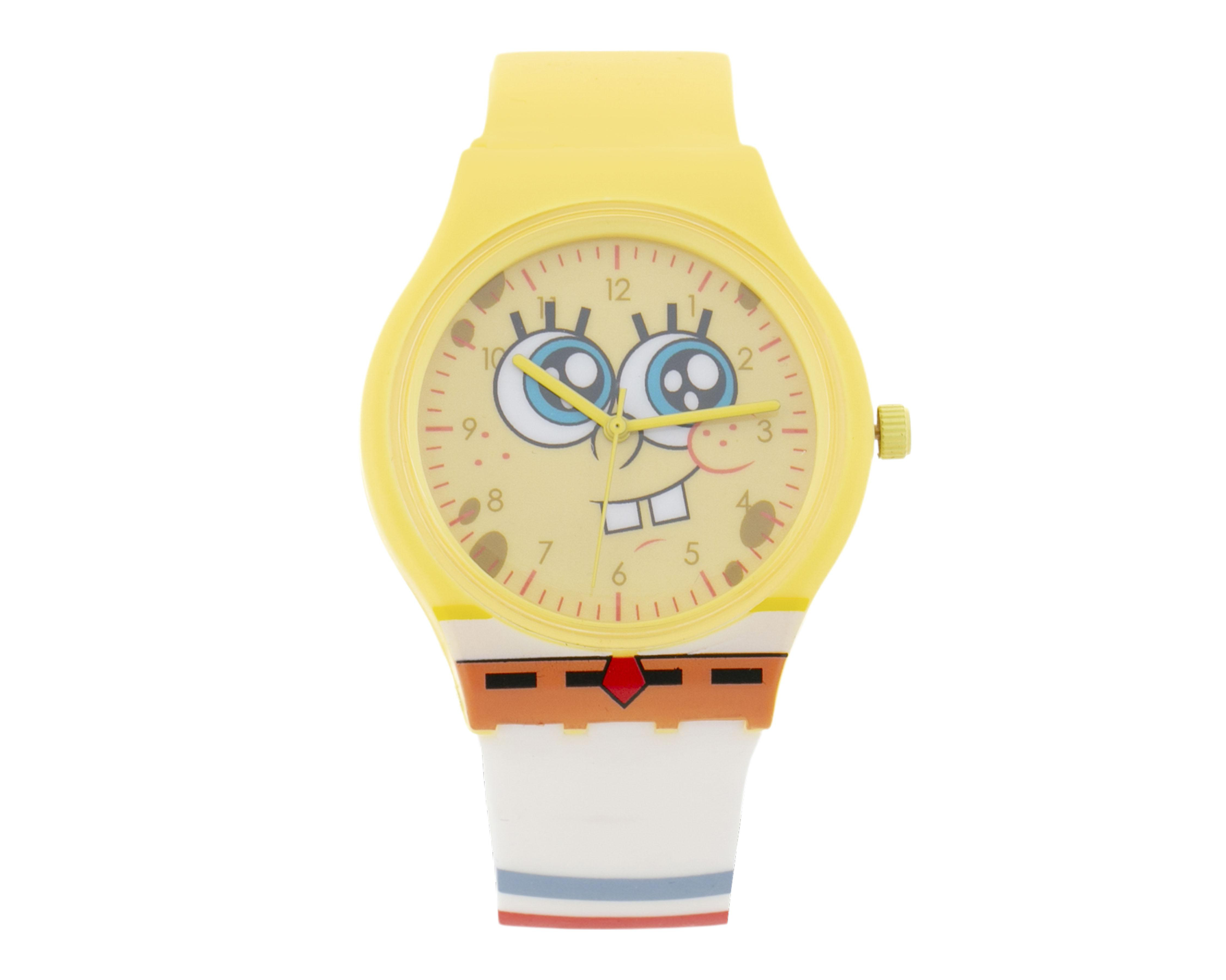 Foto 2 pulgar | Reloj Infantil Bob Esponja Amarillo SGB5039AZ