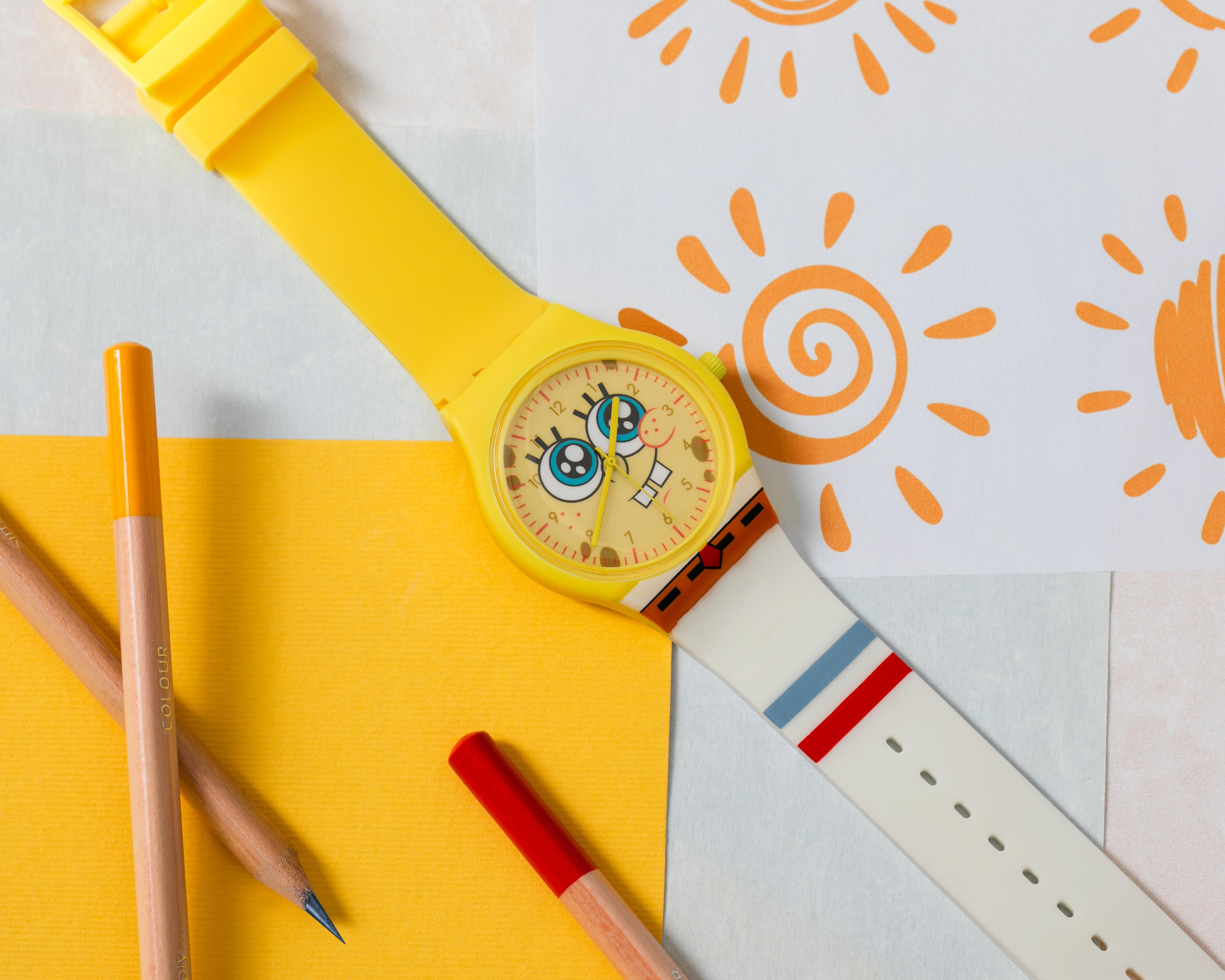 Foto 7 pulgar | Reloj Infantil Bob Esponja Amarillo SGB5039AZ