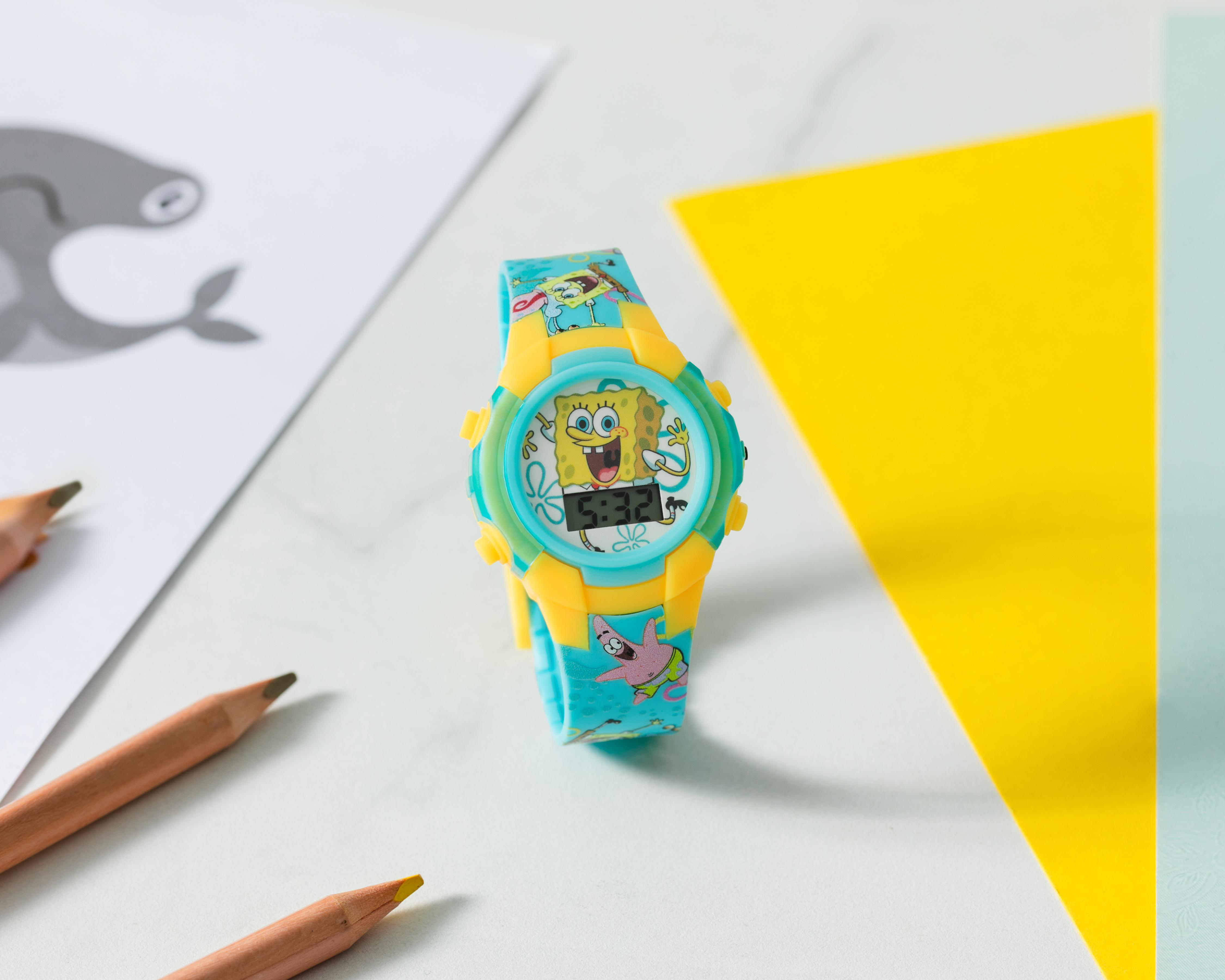 Foto 7 pulgar | Reloj para Niña Bob Esponja Azul SGB4161AZ