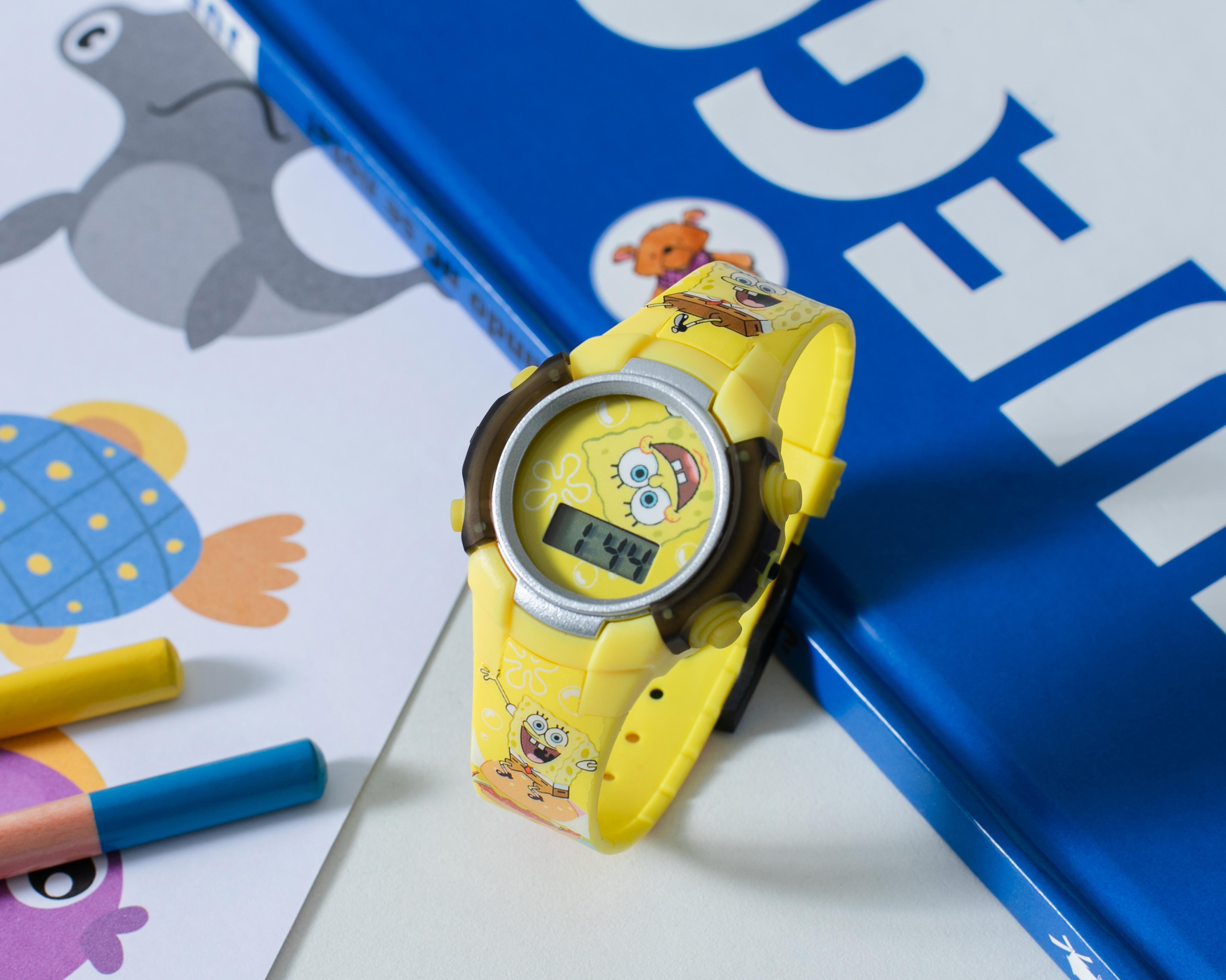 Foto 7 pulgar | Reloj para Niña Bob Esponja Amarillo SGB4152AZ