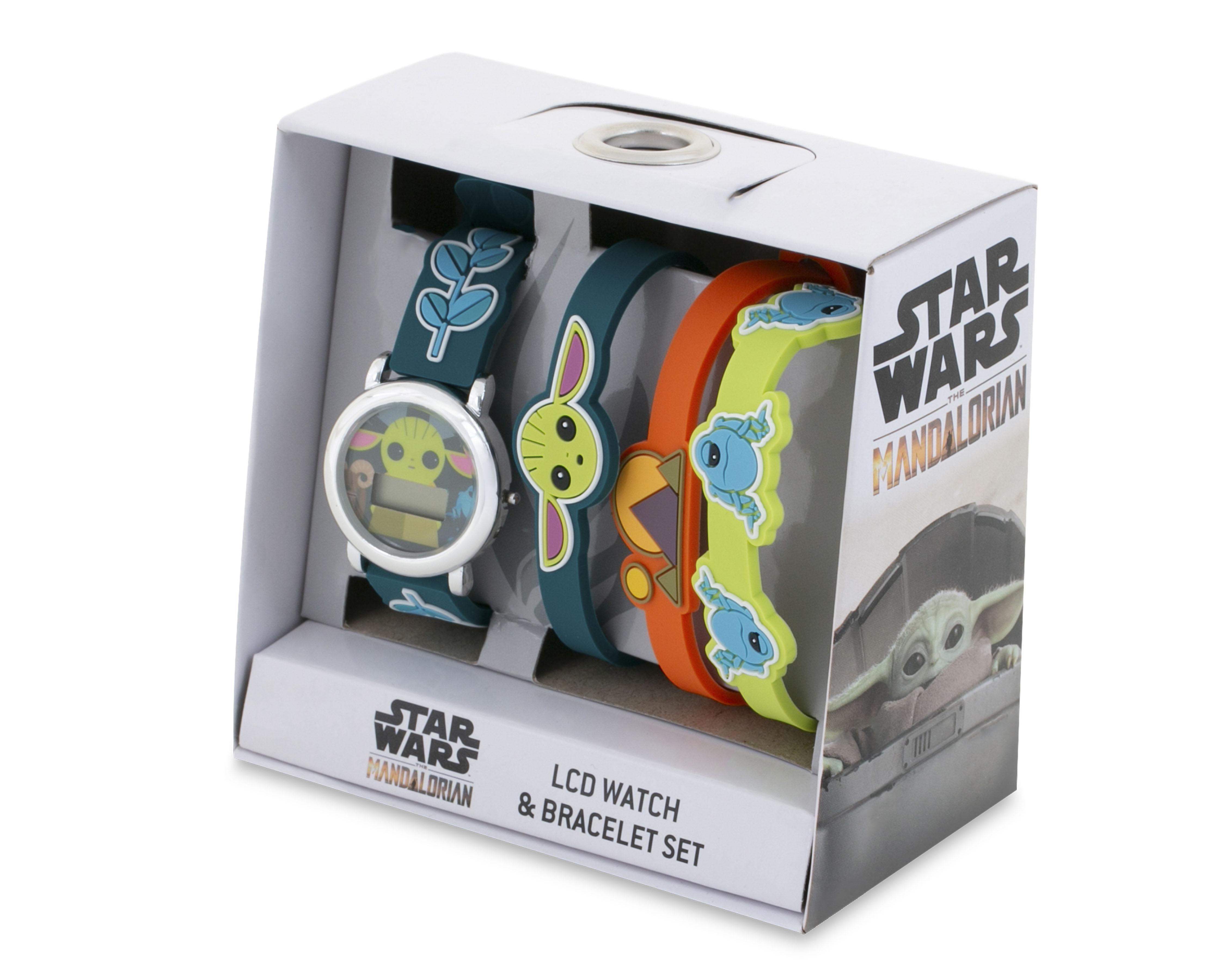 Foto 6 pulgar | Reloj para Niño Star Wars Baby Yoda Azul con Pulseras