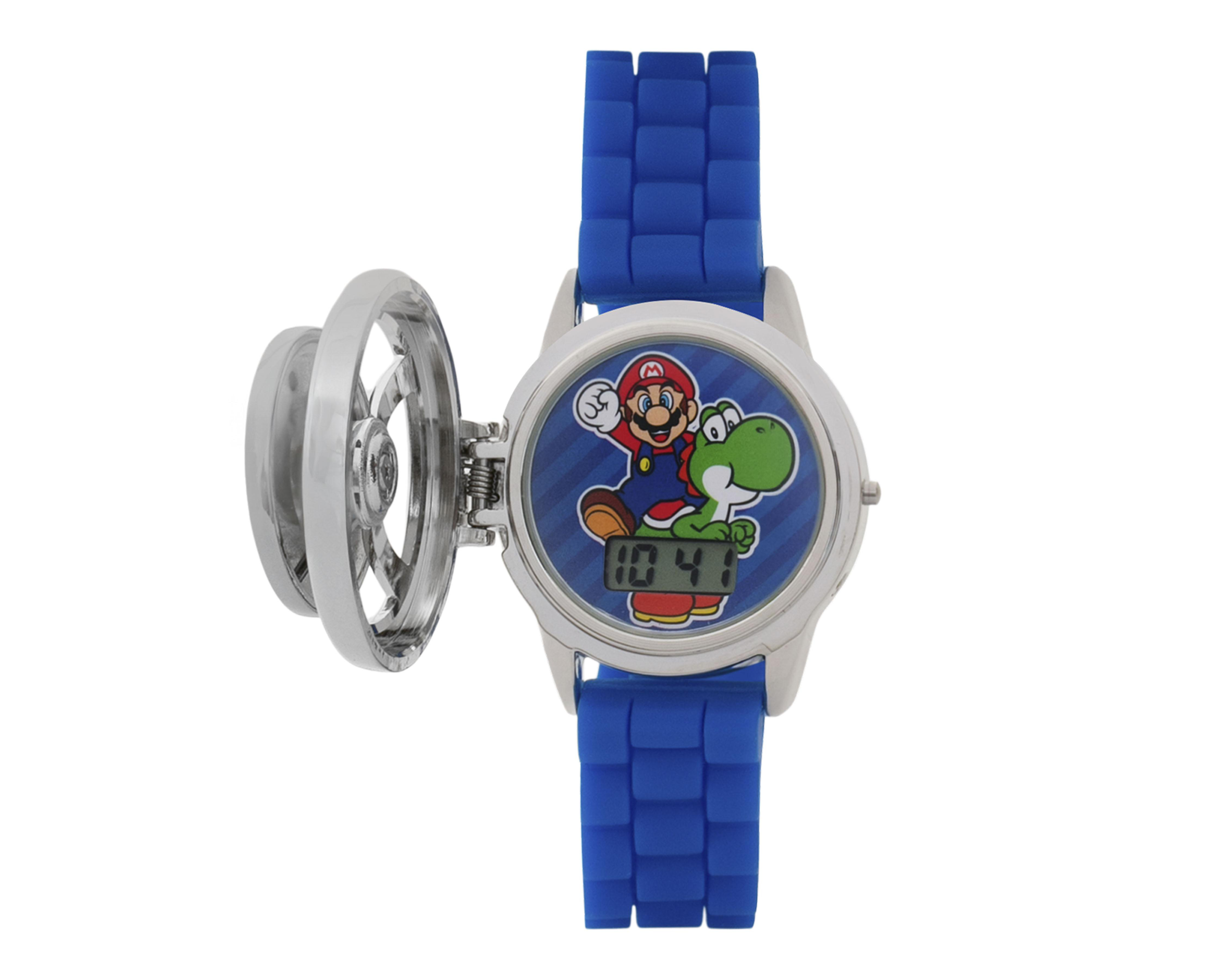 Foto 3 pulgar | Reloj para Niño Super Mario Azul GSM4193RO