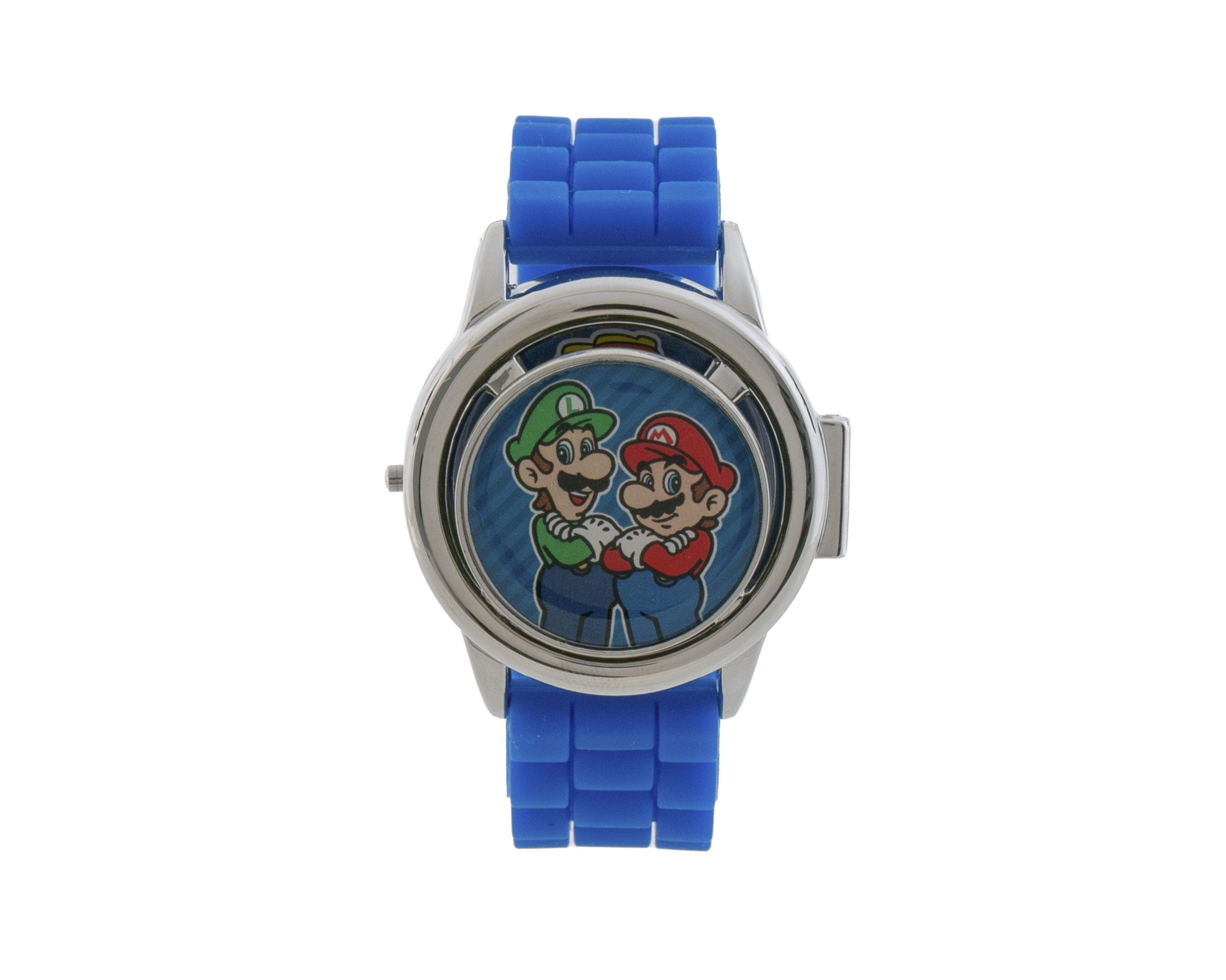Foto 5 pulgar | Reloj para Niño Super Mario Azul GSM4193RO