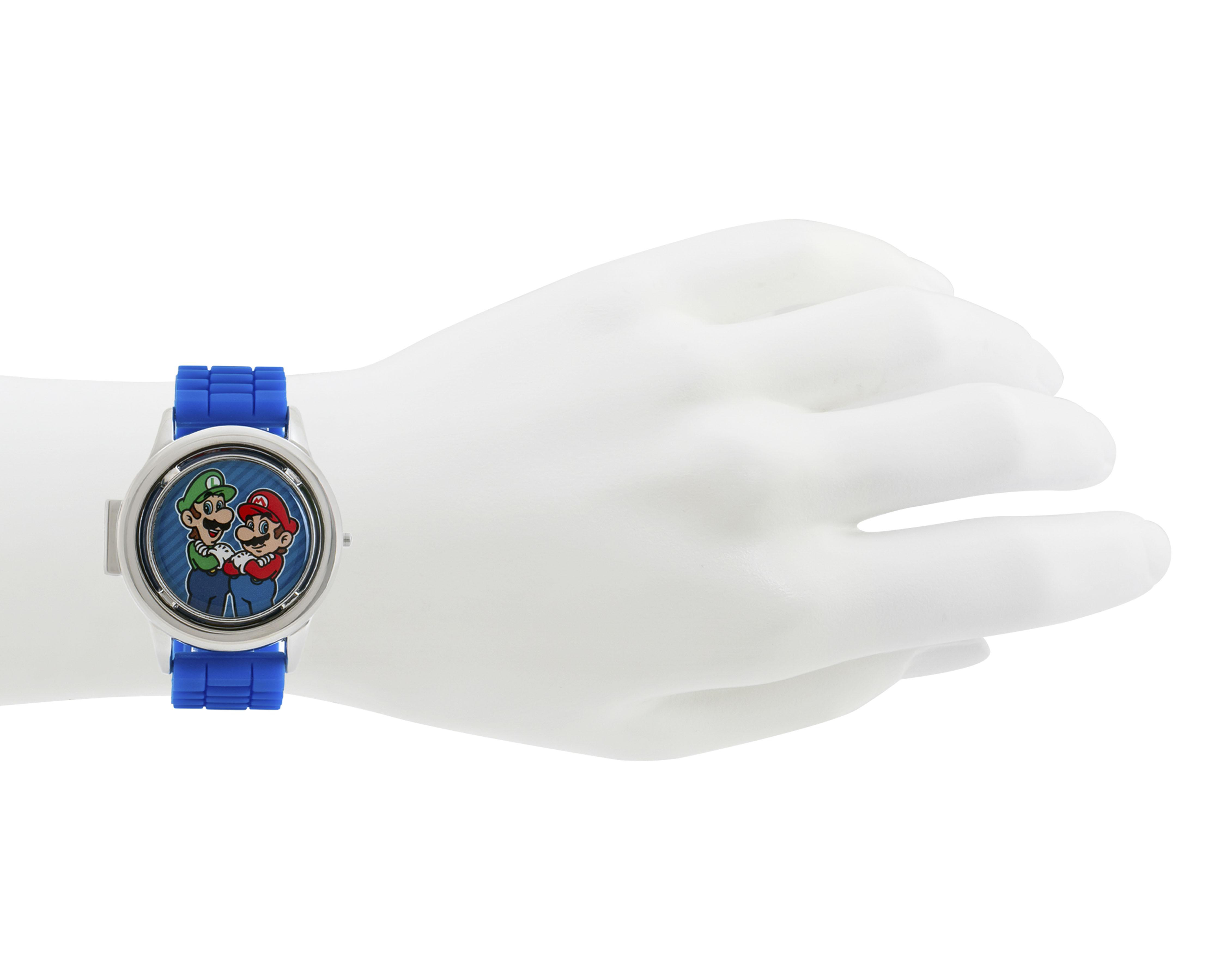 Foto 8 pulgar | Reloj para Niño Super Mario Azul GSM4193RO