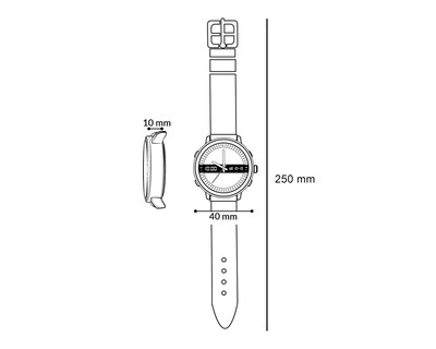 Foto 5 | Reloj para Hombre Casio Negro MTP-V300L-1ACF