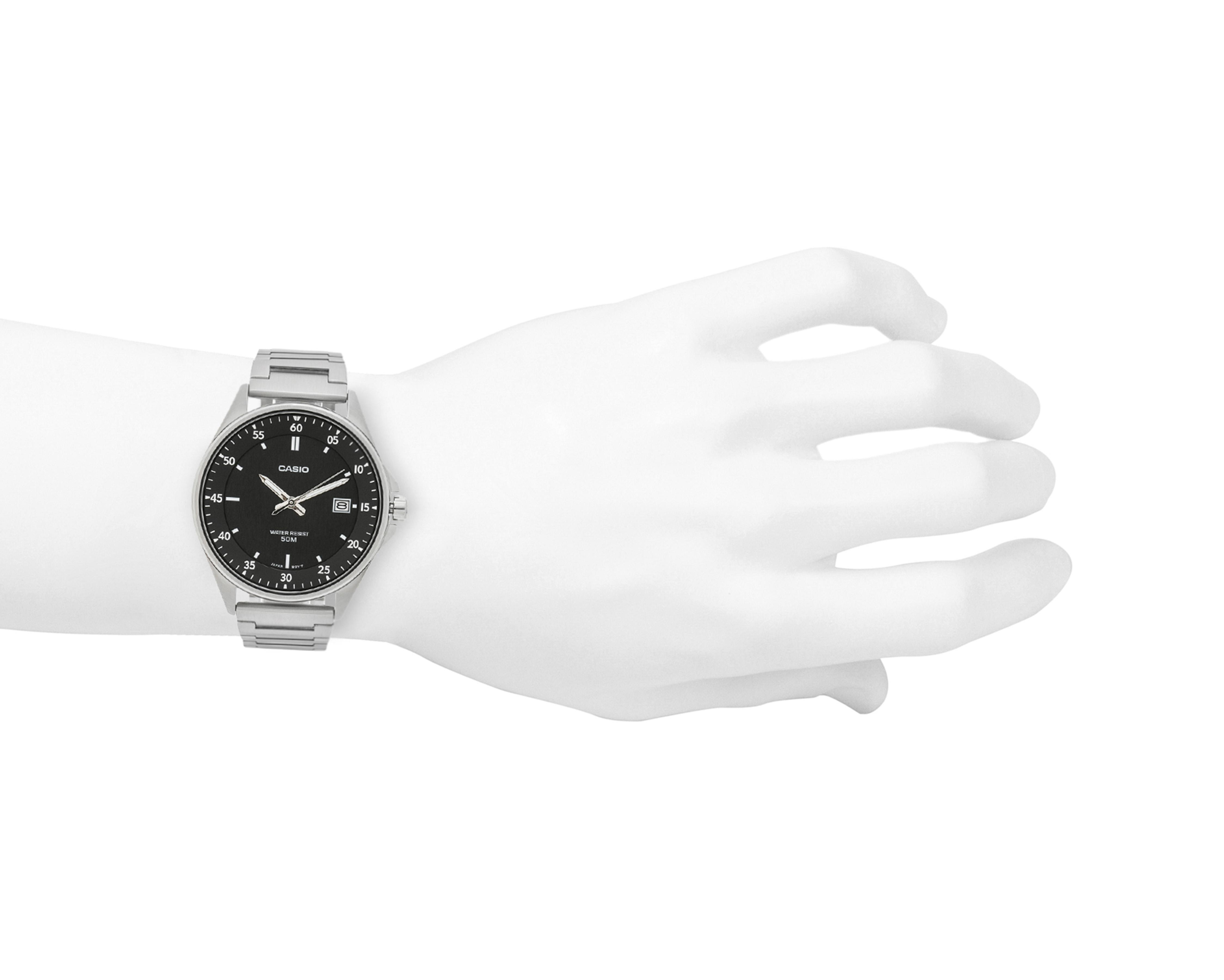 Foto 4 | Reloj para Hombre Casio Plateado MTP-E705D-1EVCF