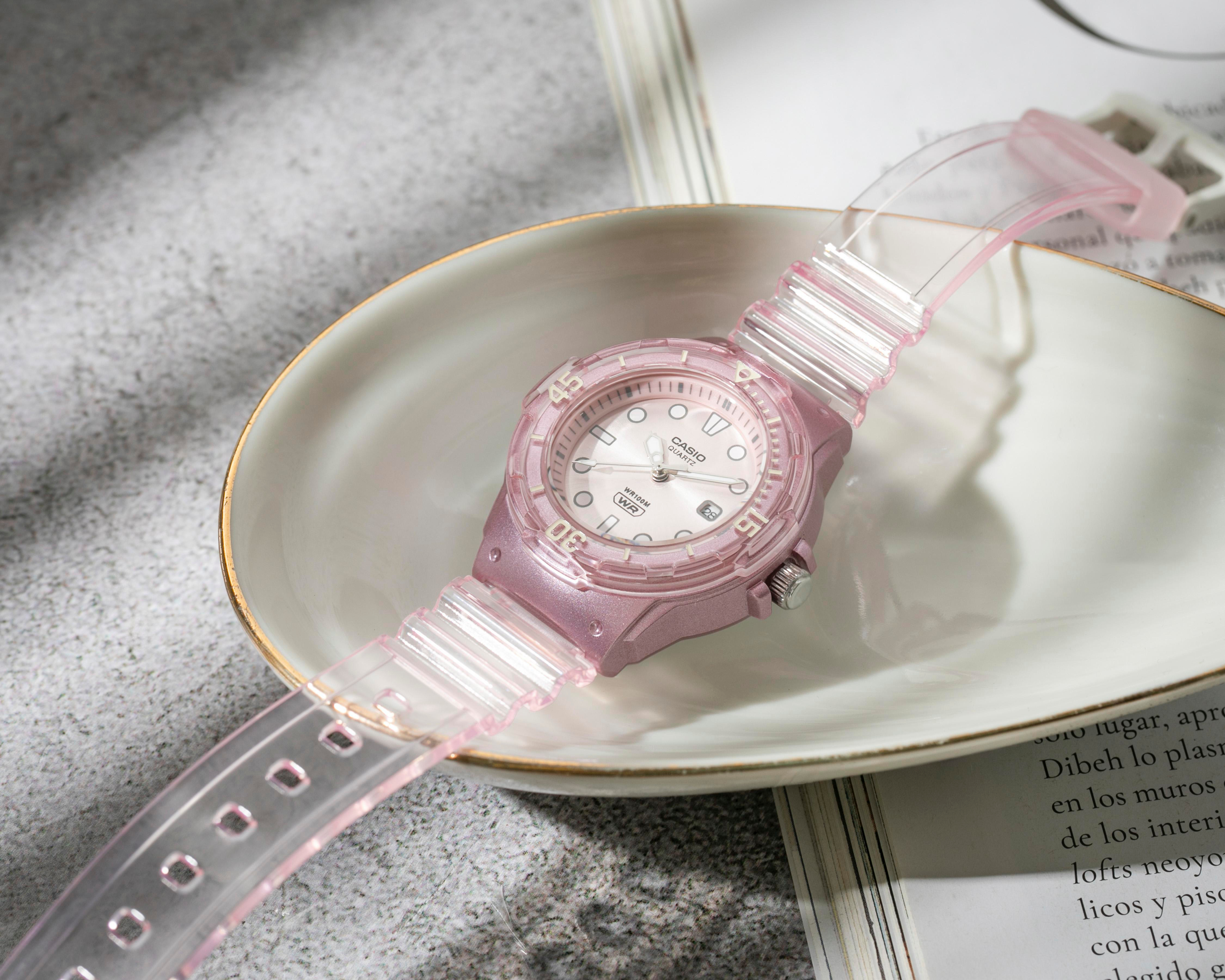 Foto 7 pulgar | Reloj para Mujer Casio Rosa LRW-200HS-4EVCF