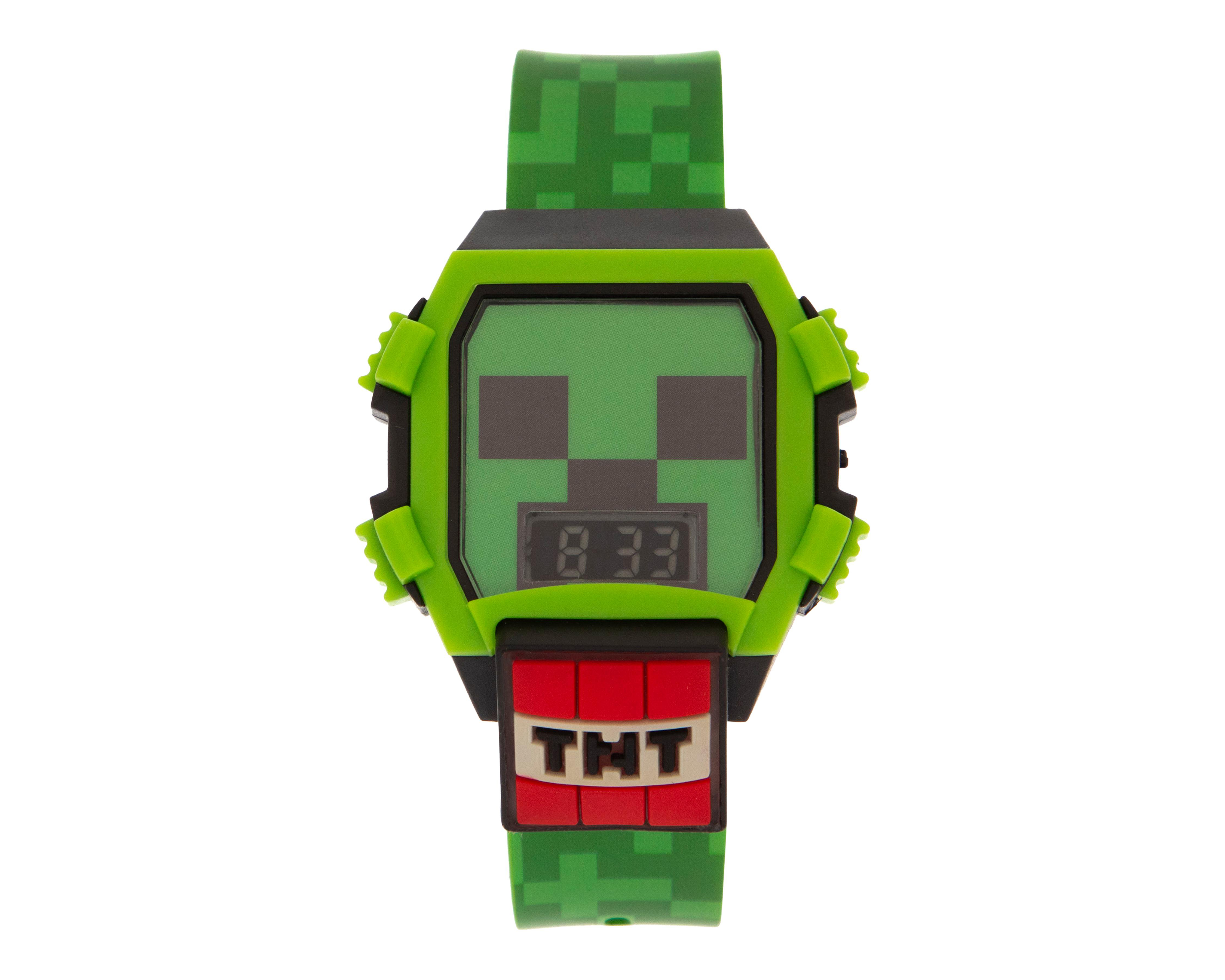 Foto 2 pulgar | Reloj Minecraft para Niño MIN4086BU Verde